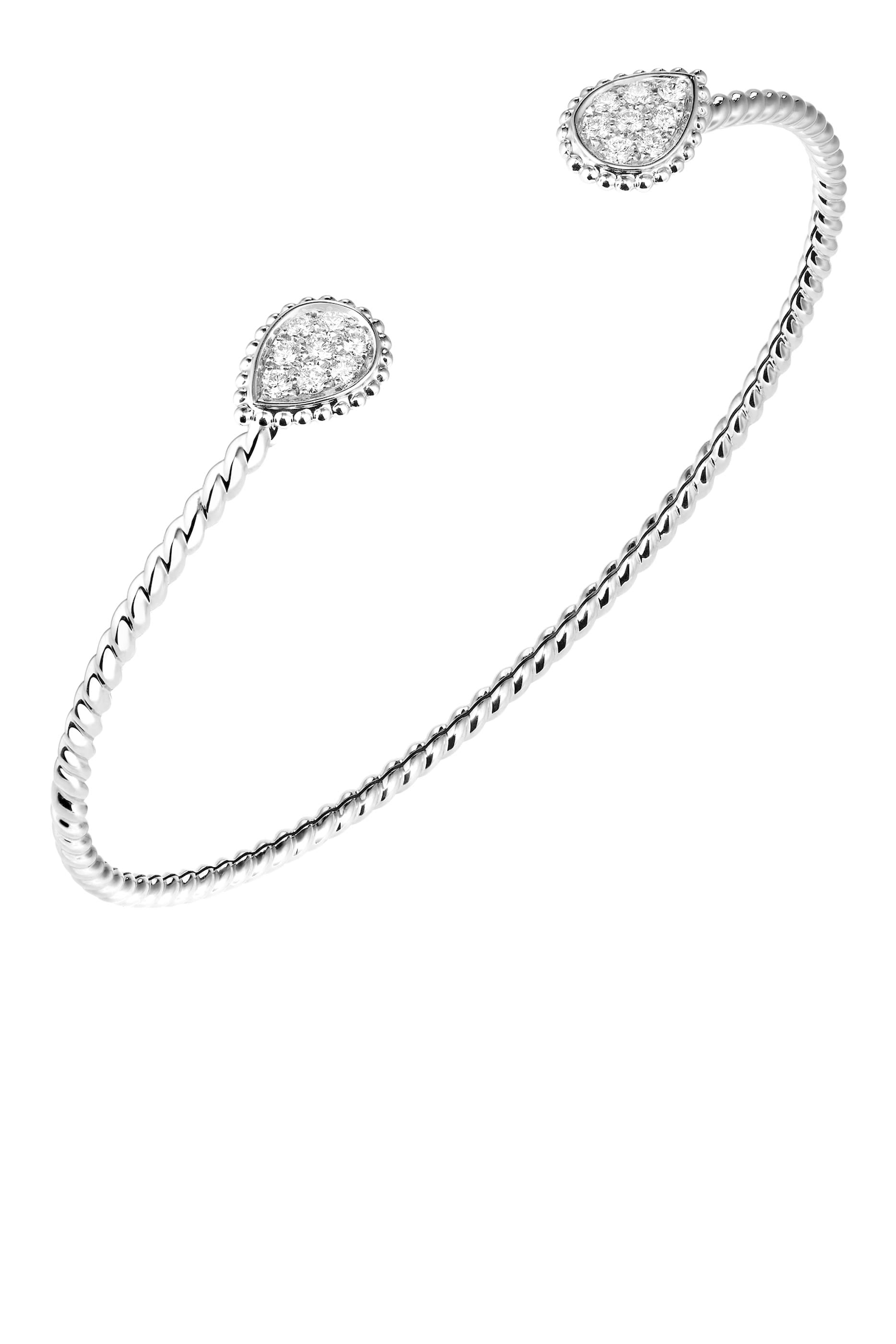 Serpent Boh&egrave;me XS Motif Bracelet, 18k White Gold & Diamonds