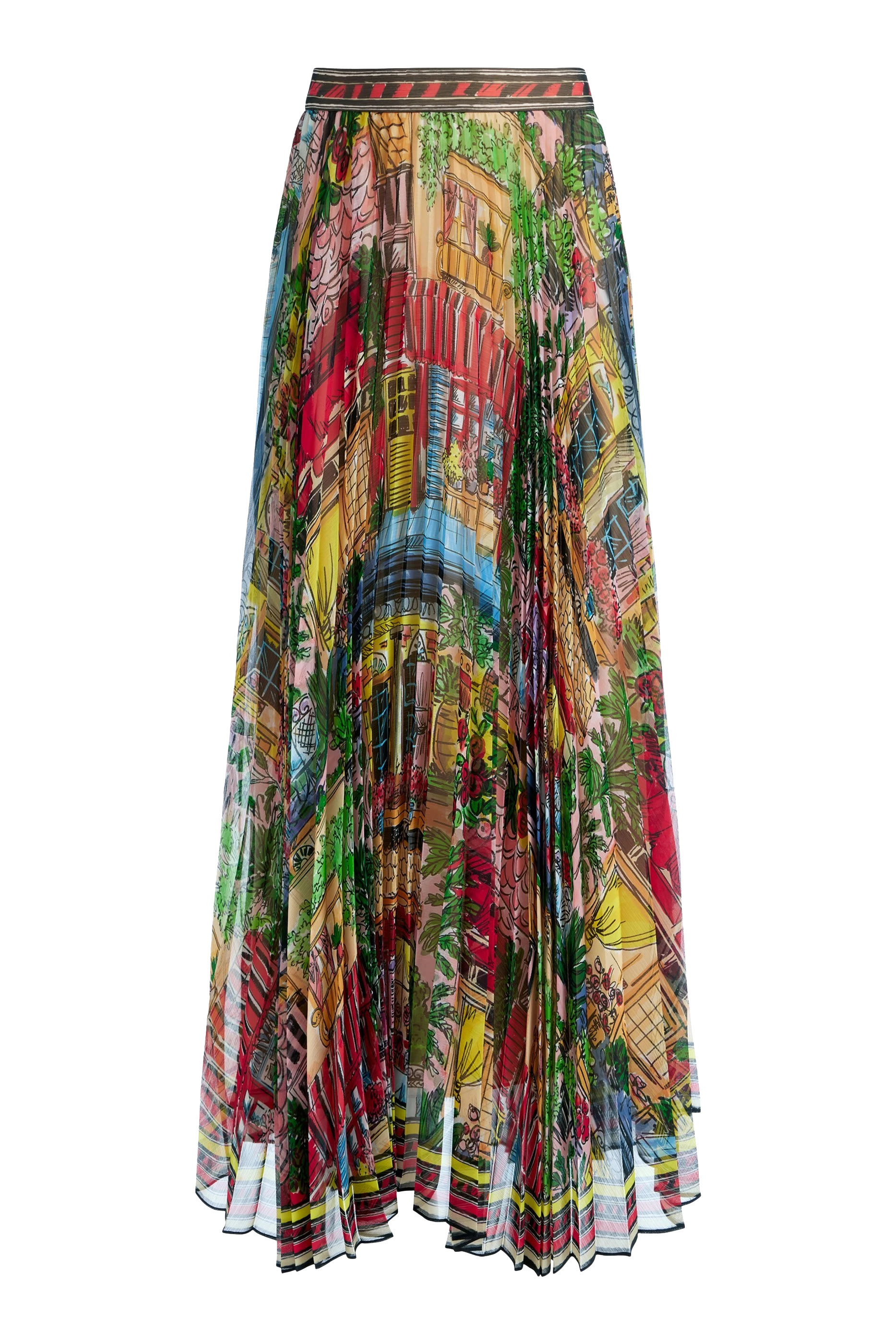 Katz Maxi Pleated Skirt