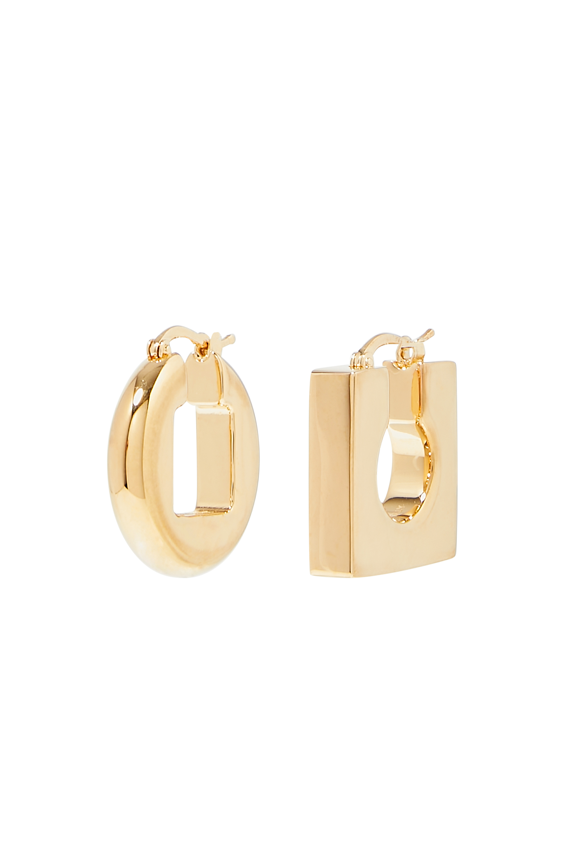 Les Boucles Asymmetrical Mini Hoop Earrings