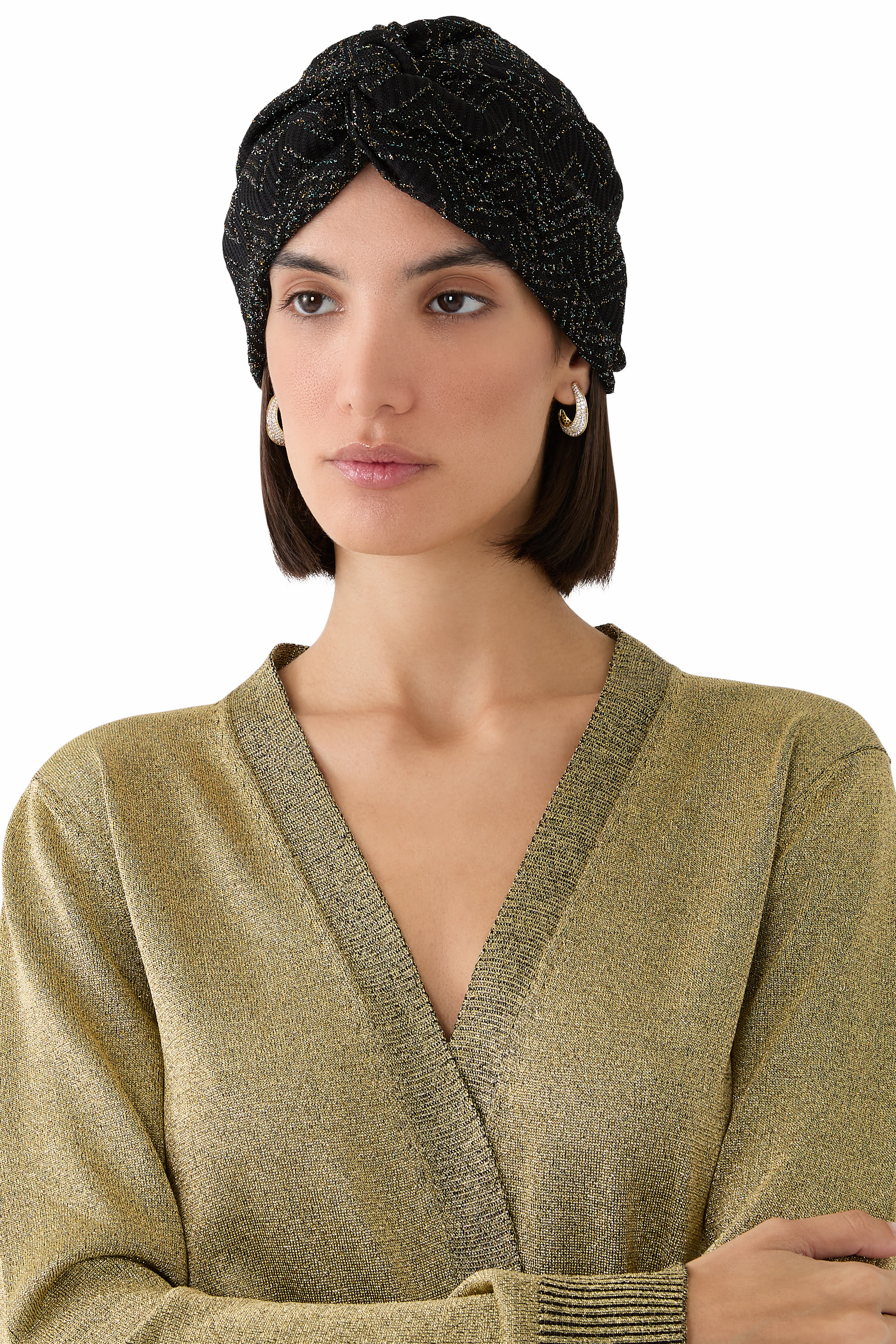 Mare Chevron Viscose Turban