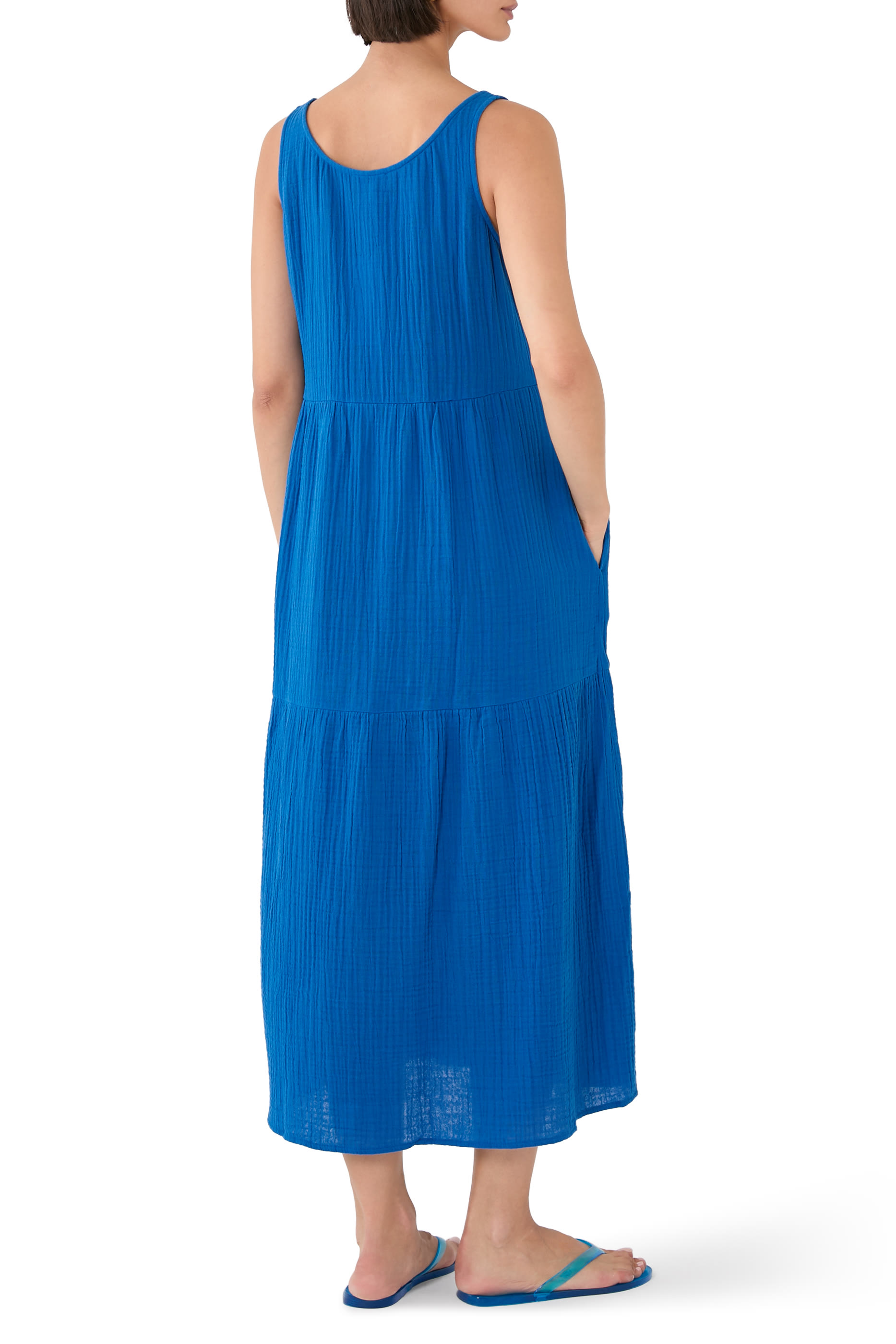 Organic Cotton Lofty Gauze Tiered Dress