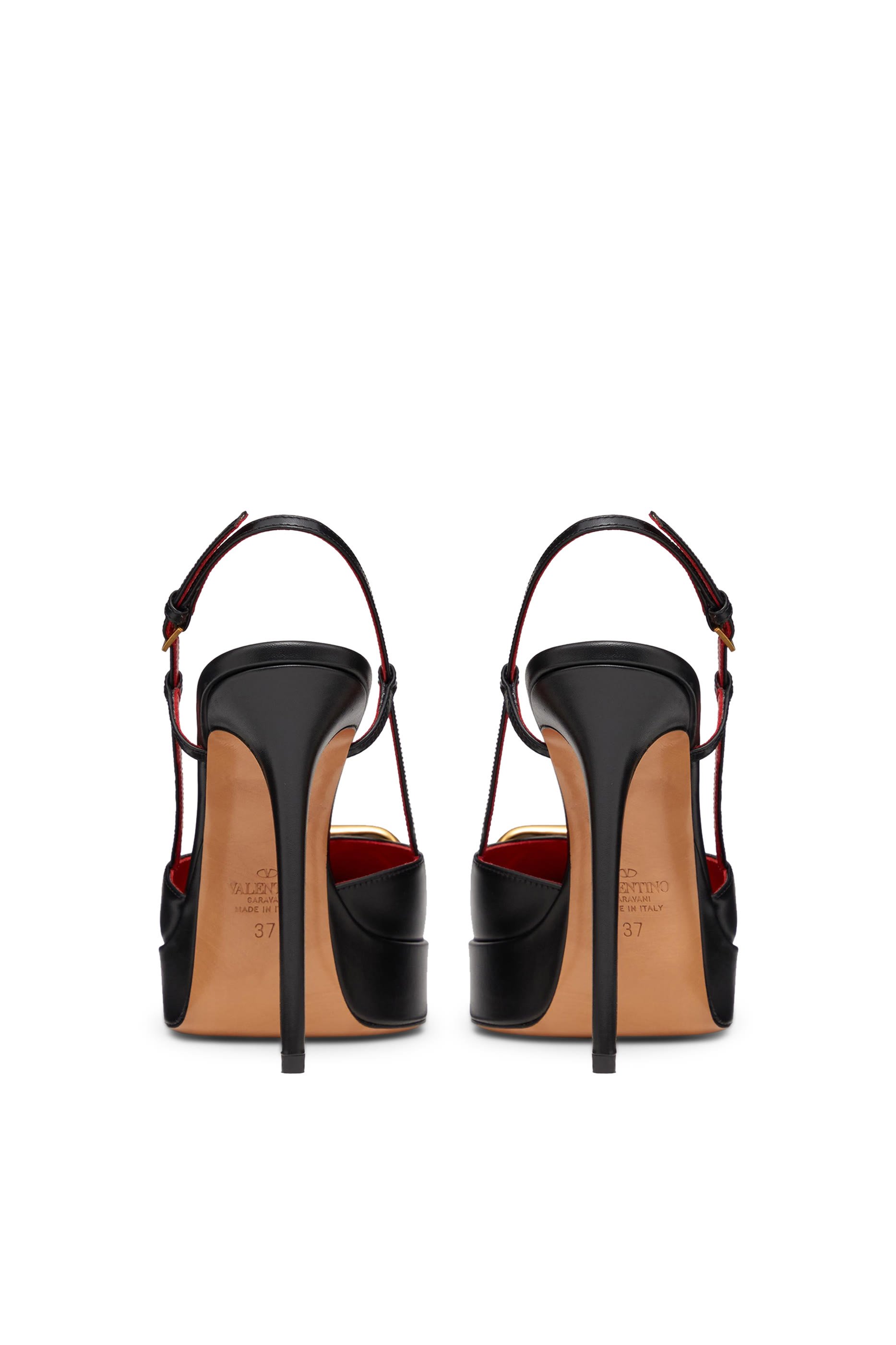 Valentino Garavani VLogo Signature 120 Leather Slingback Pumps