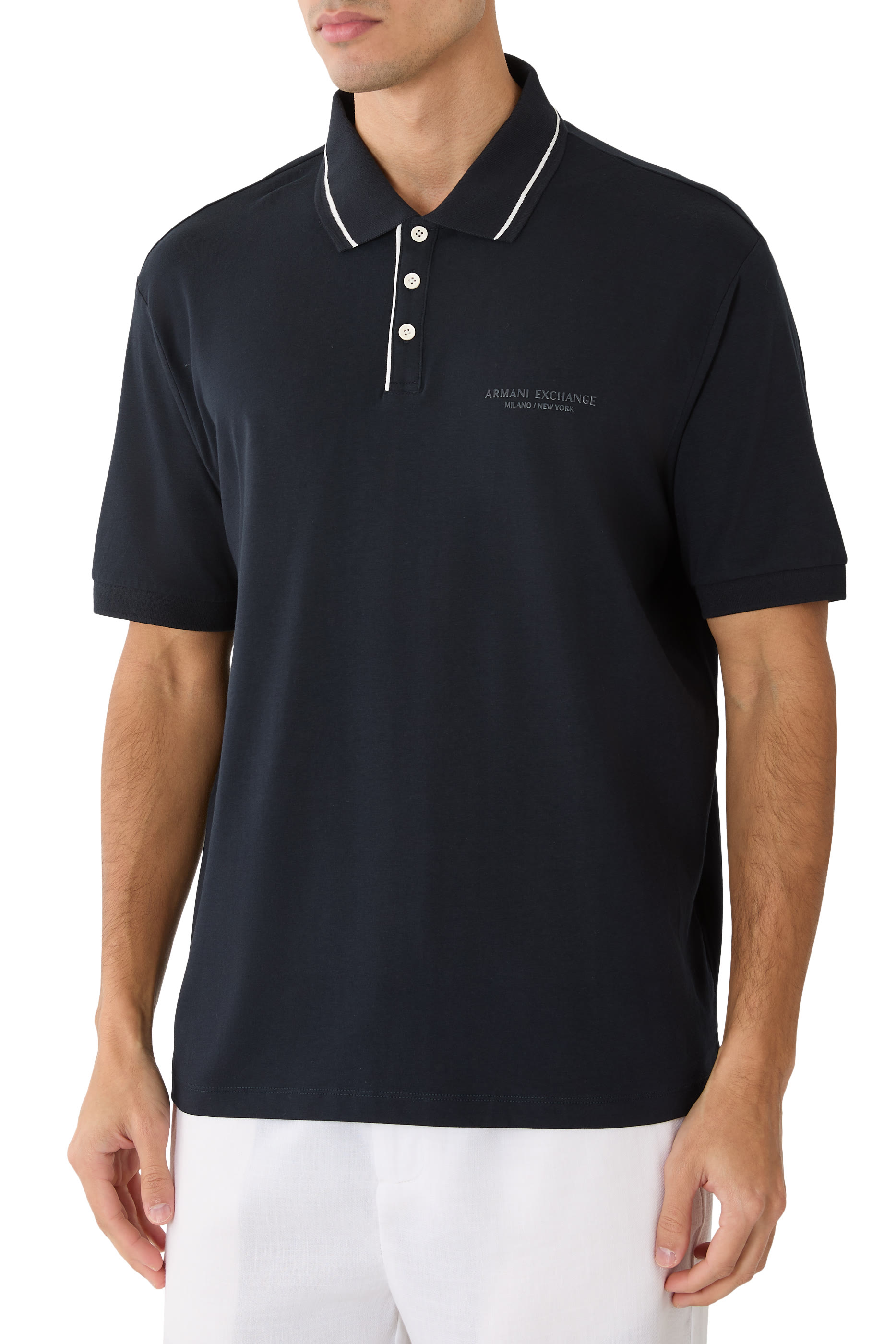  Regular Fit Polo Shirt in Stretch Jersey