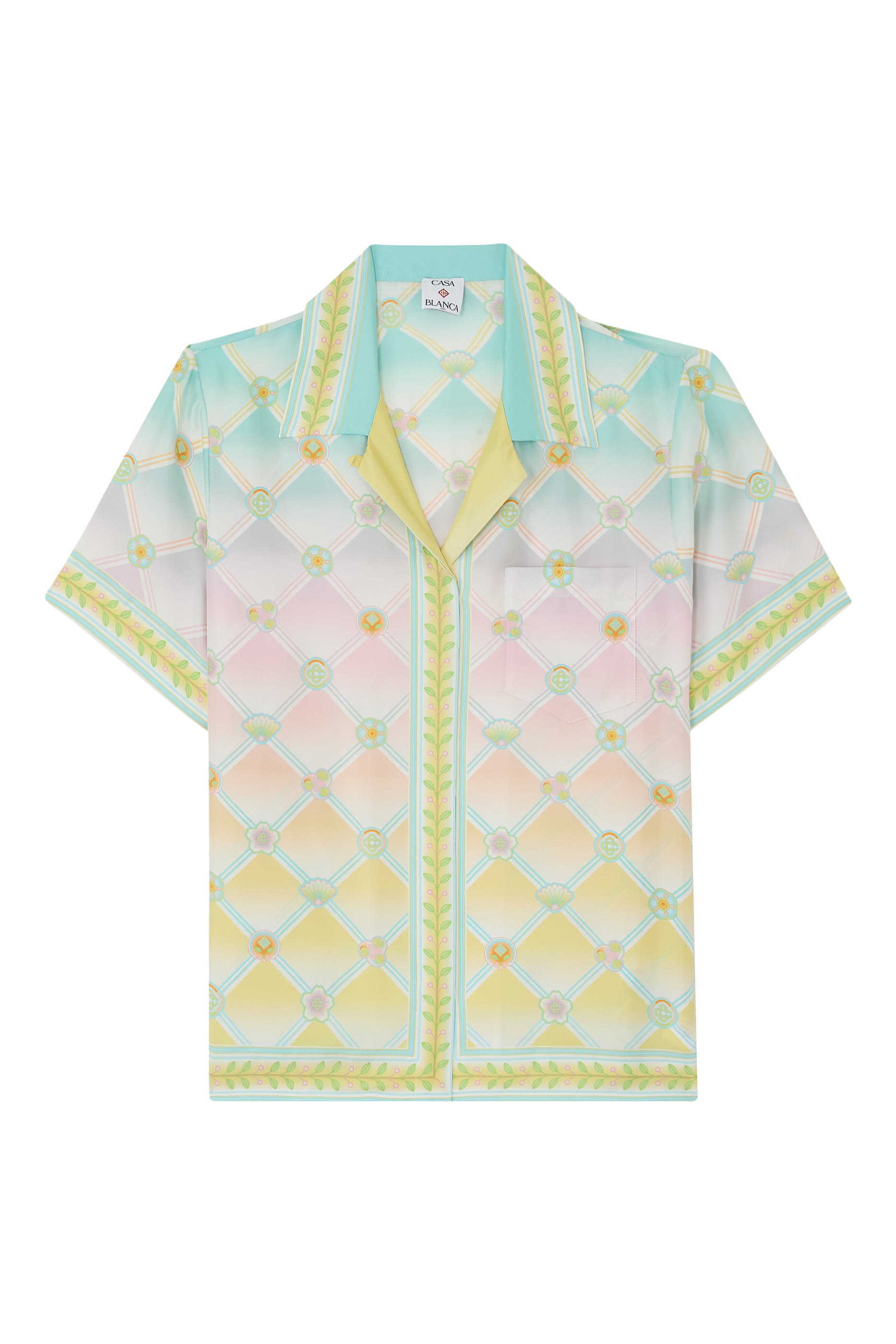 Candy Icons-Print Short Sleeves Shirt