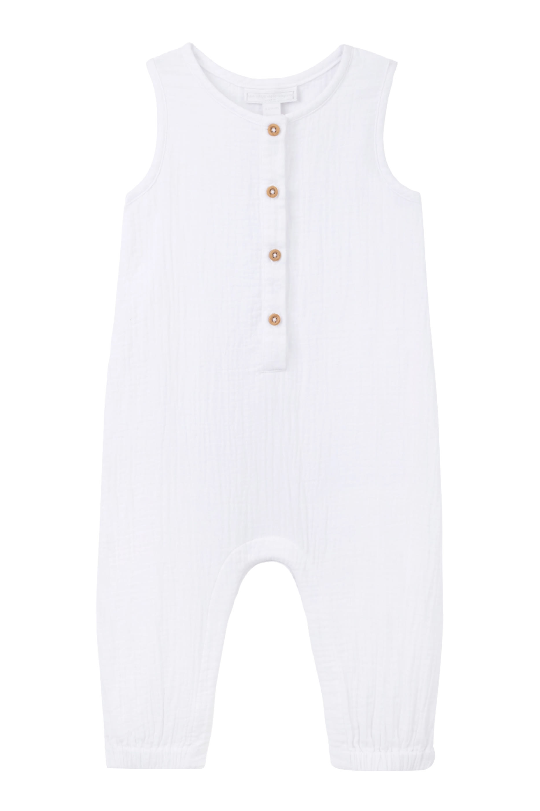 Kids Organic Crinkle Cotton Sleeveless Romper