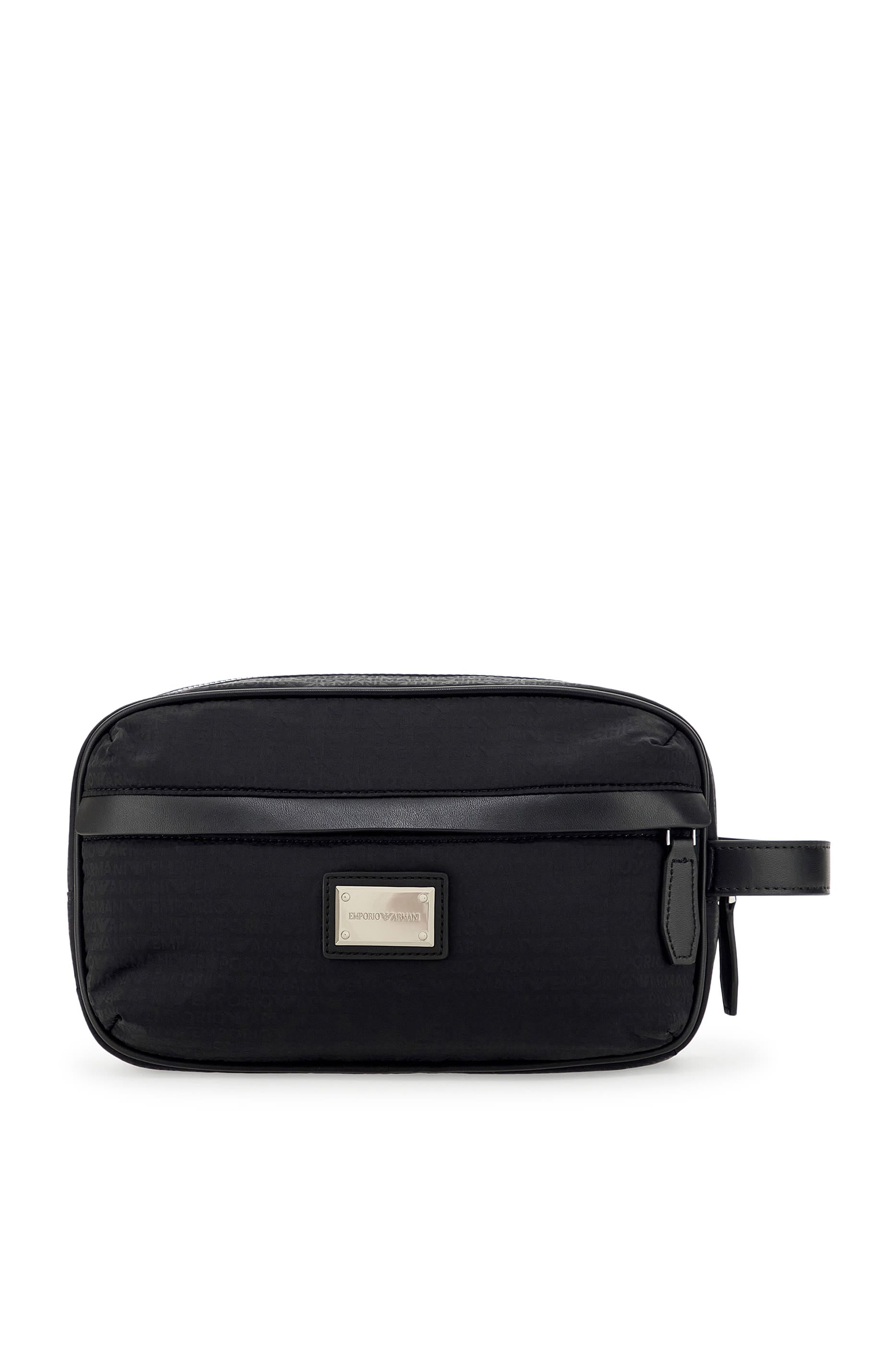 Logo Plaque Toiletry Bag