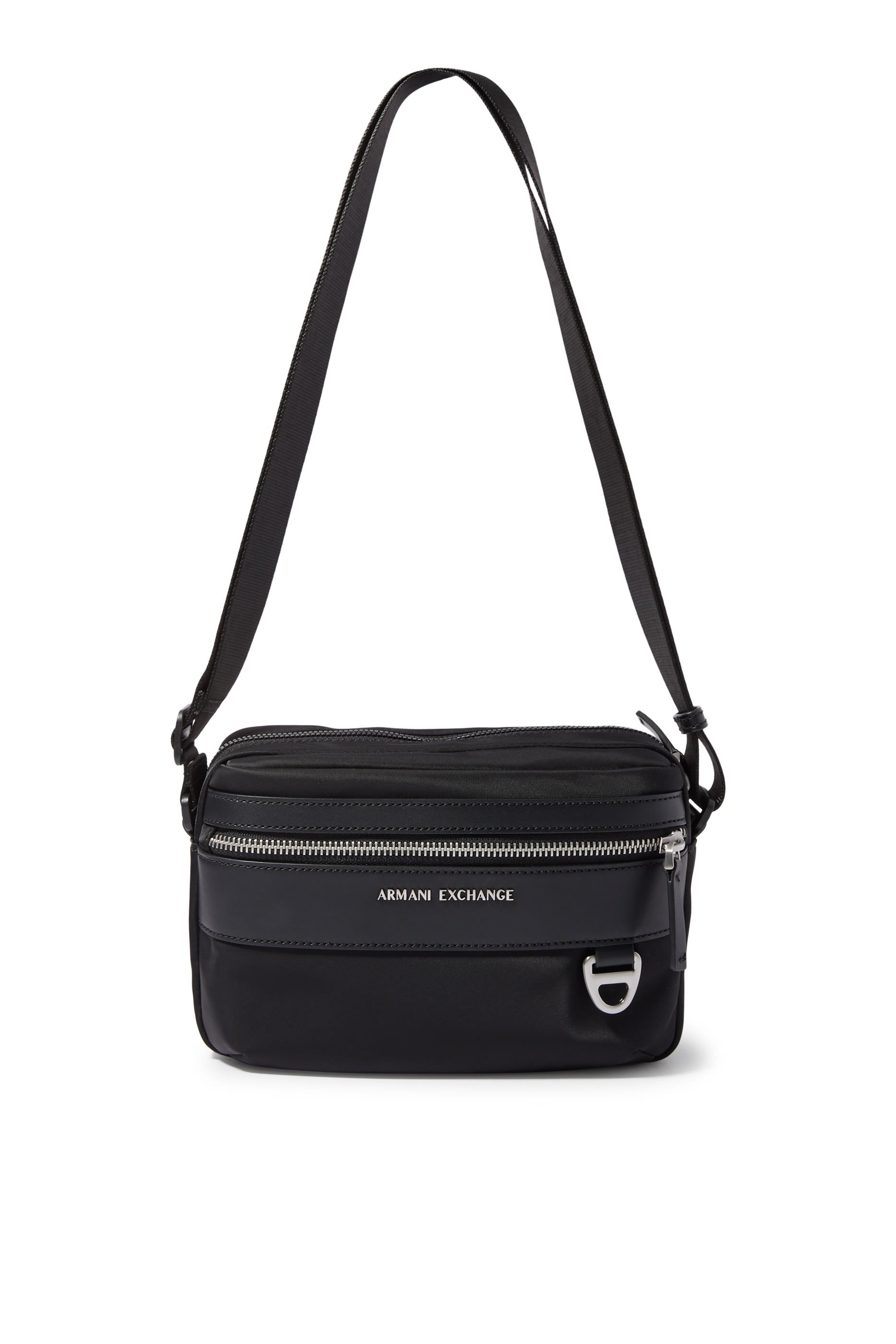 AX Logo Nylon Shoulder Bag