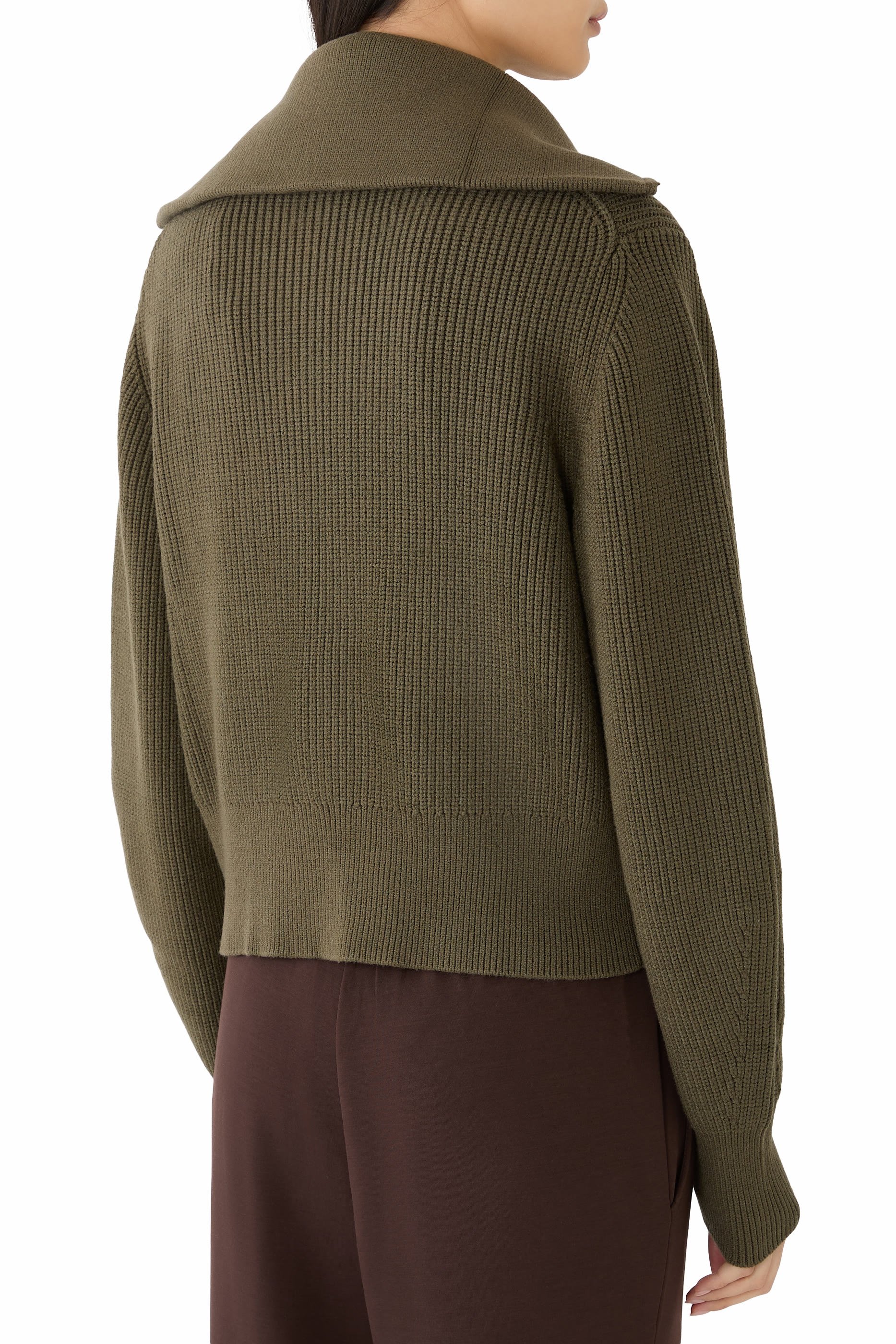  Maura Half-Zip Rib Knit 