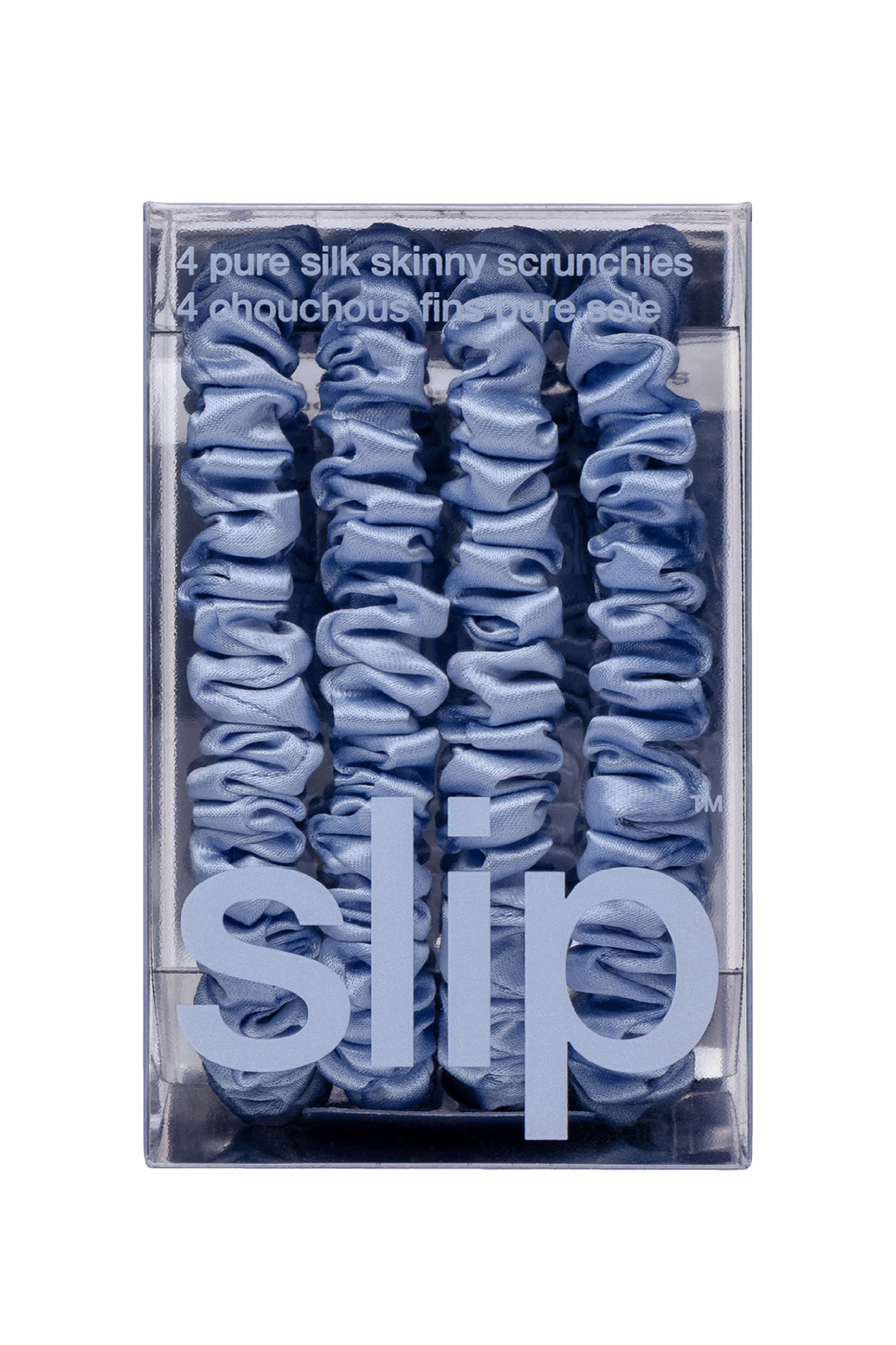 Cornflower Skinny Scrunchies, Set of 4 