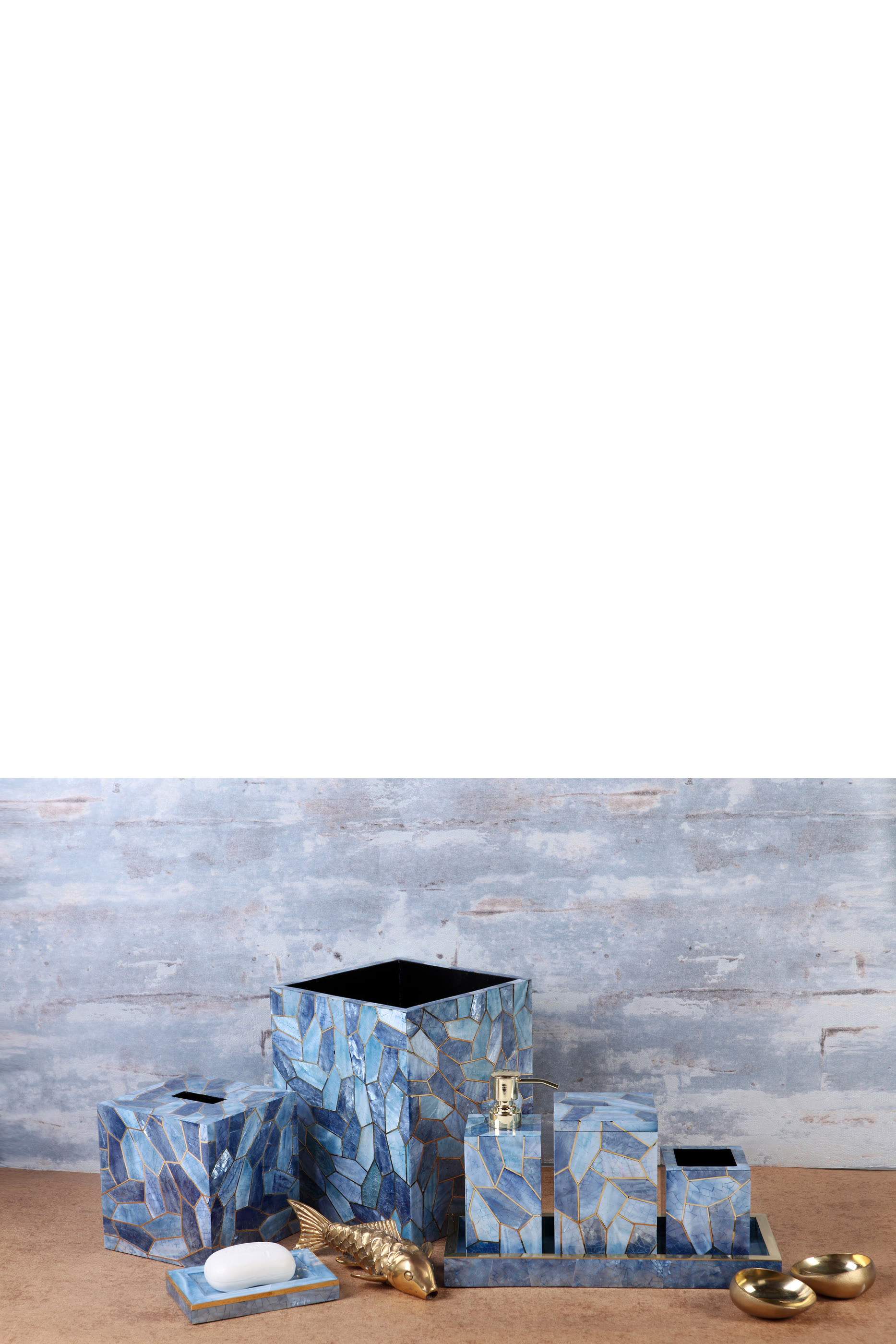 Francesca Shell and Brass Soap Dish