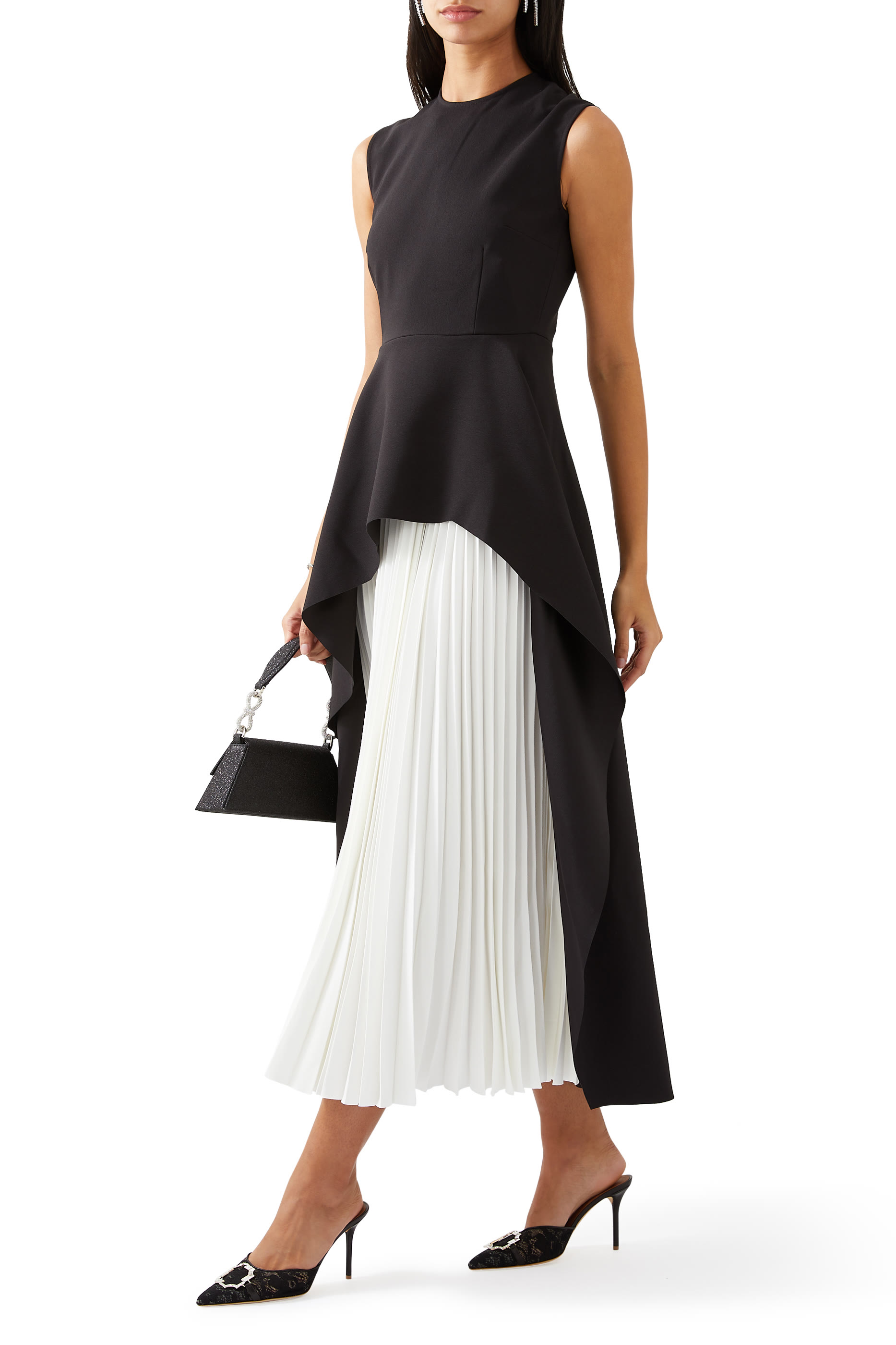 Severny Pleated Midi Dress