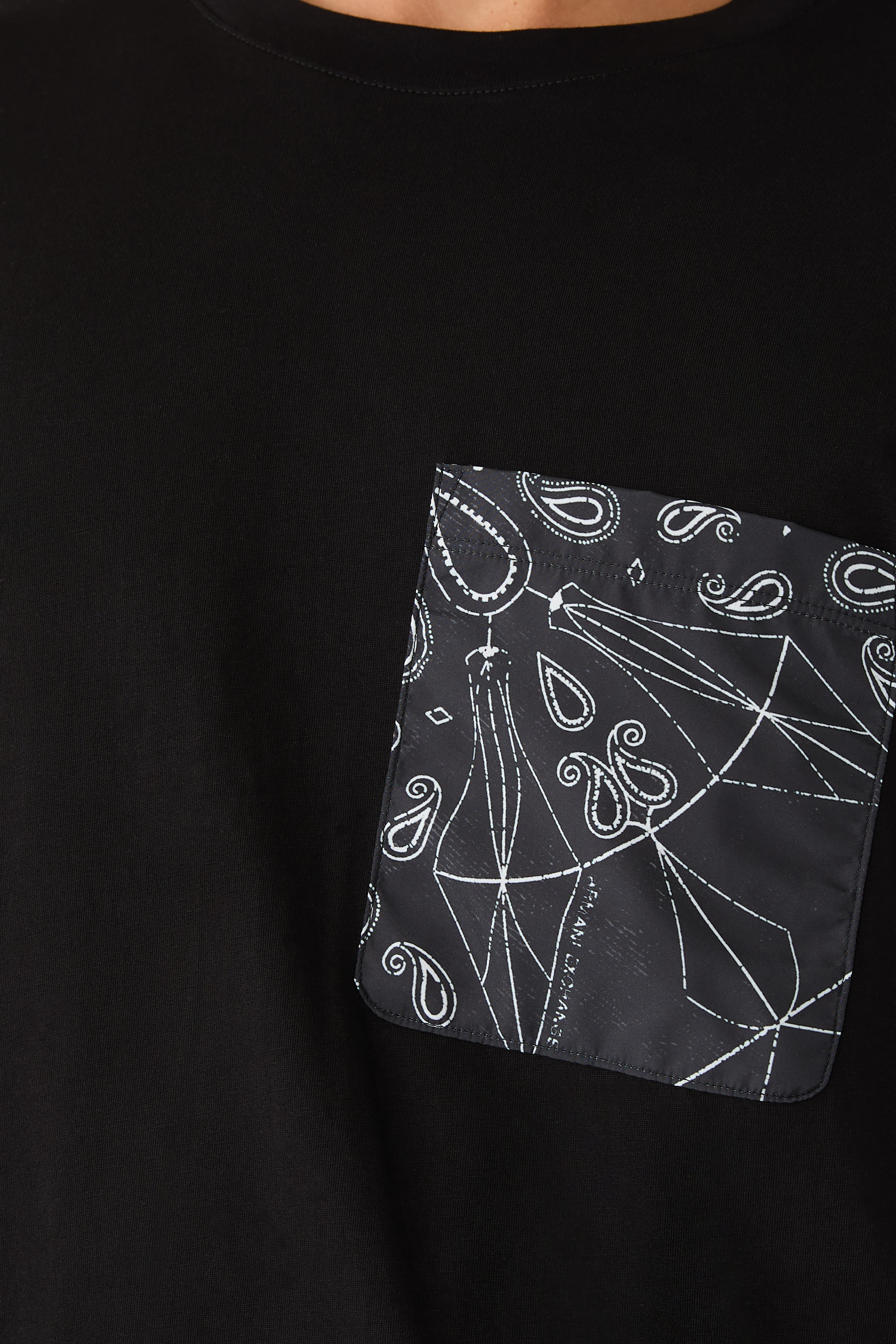 Patterned Pocket T-Shirt