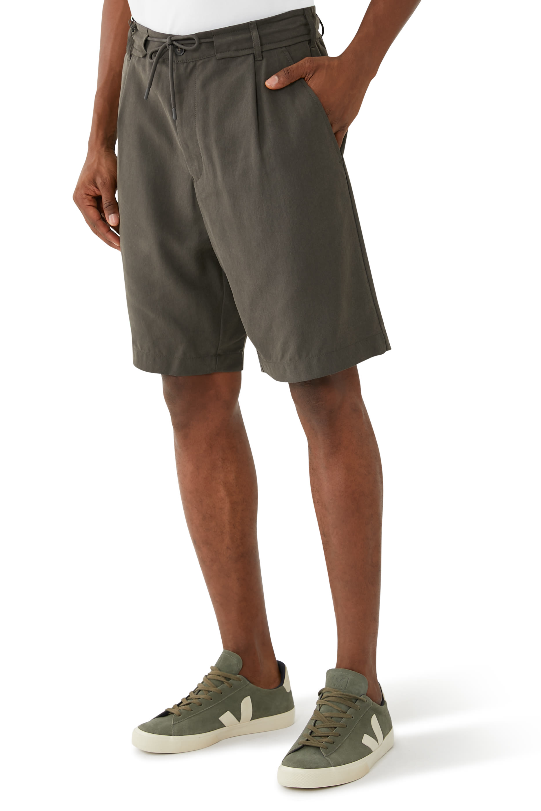 ASV Lyocell-Blend Drawstring Bermunda Shorts