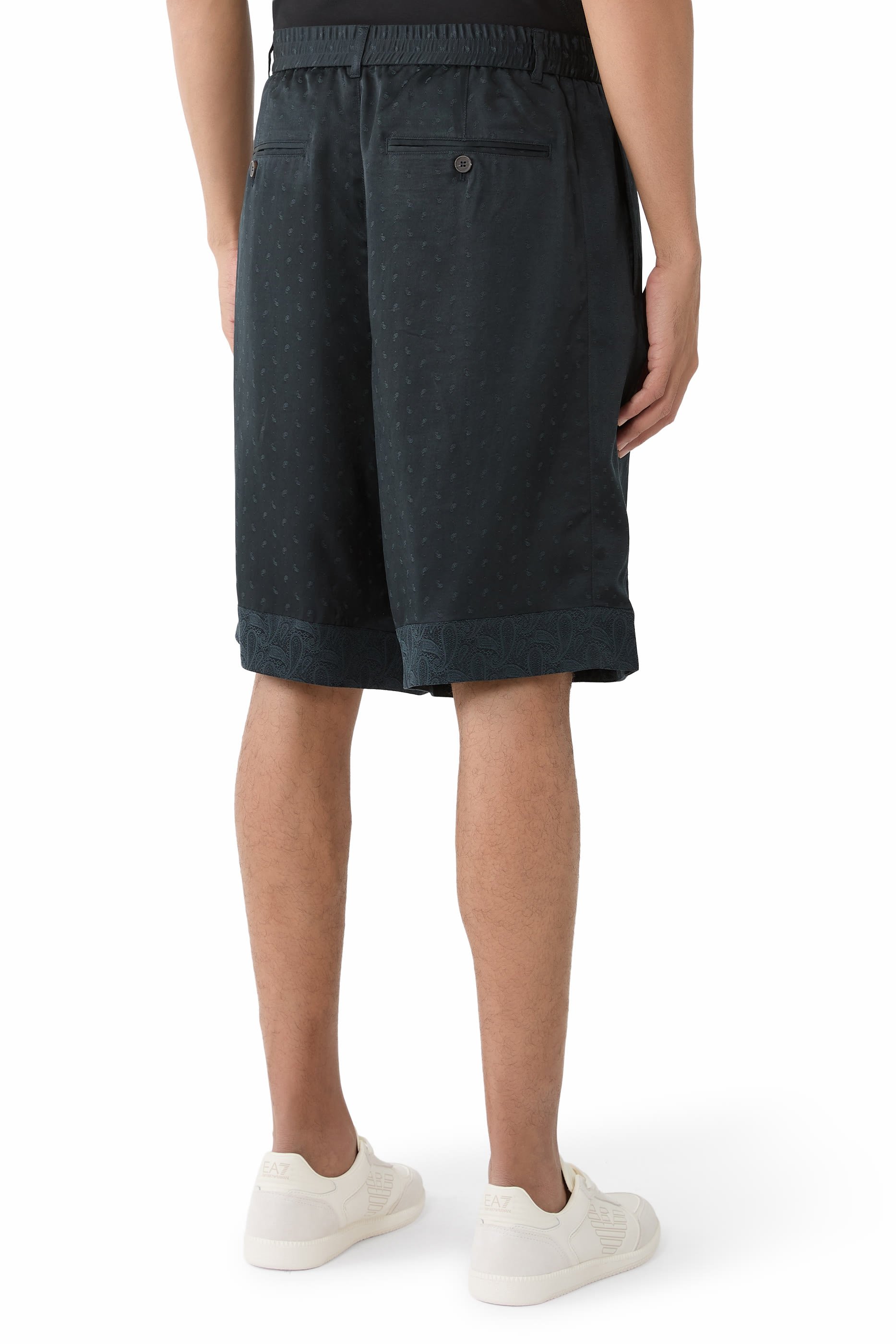 Paisley Print Bermuda Shorts 