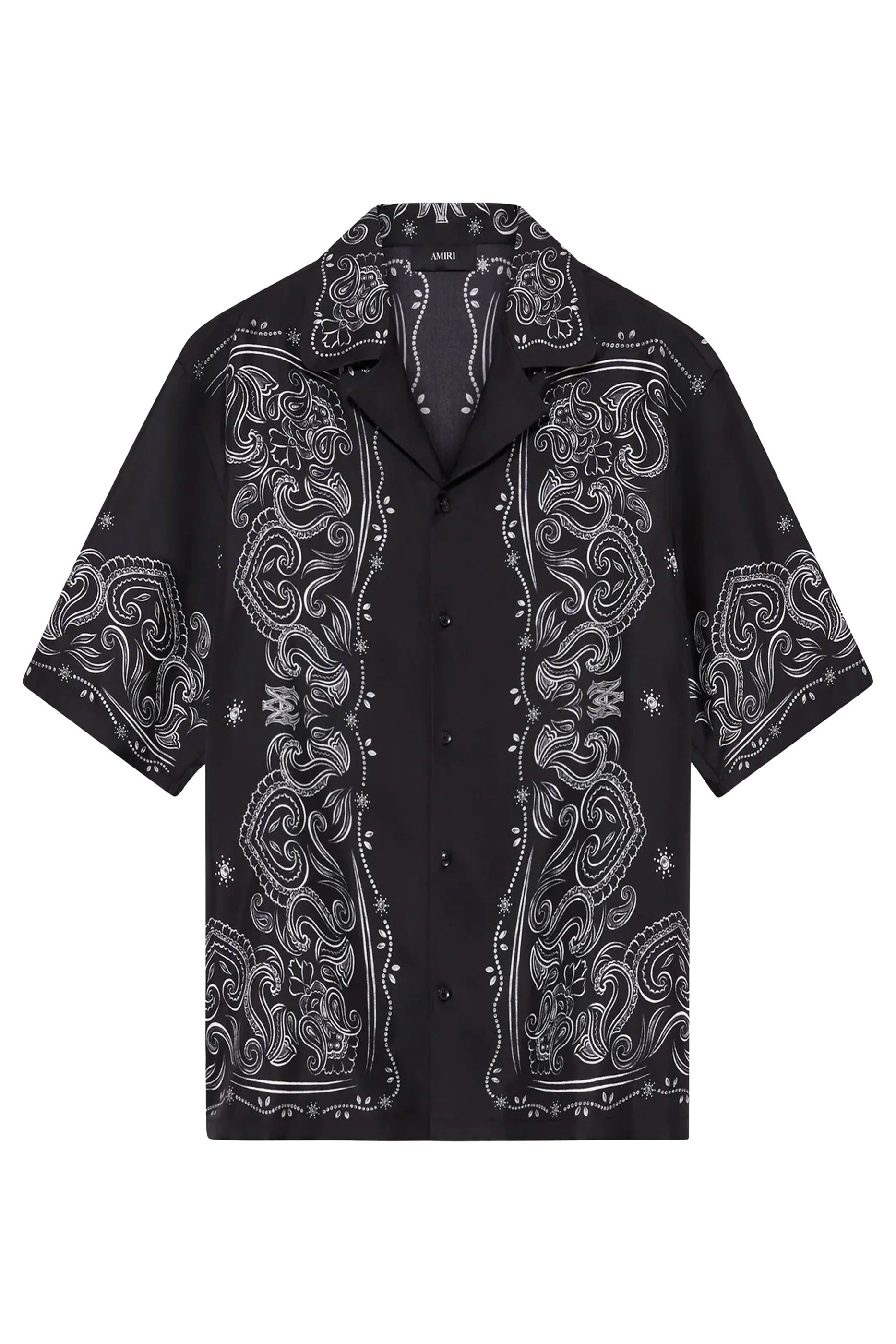 Bandana Paint Oversized Bowling Shirt