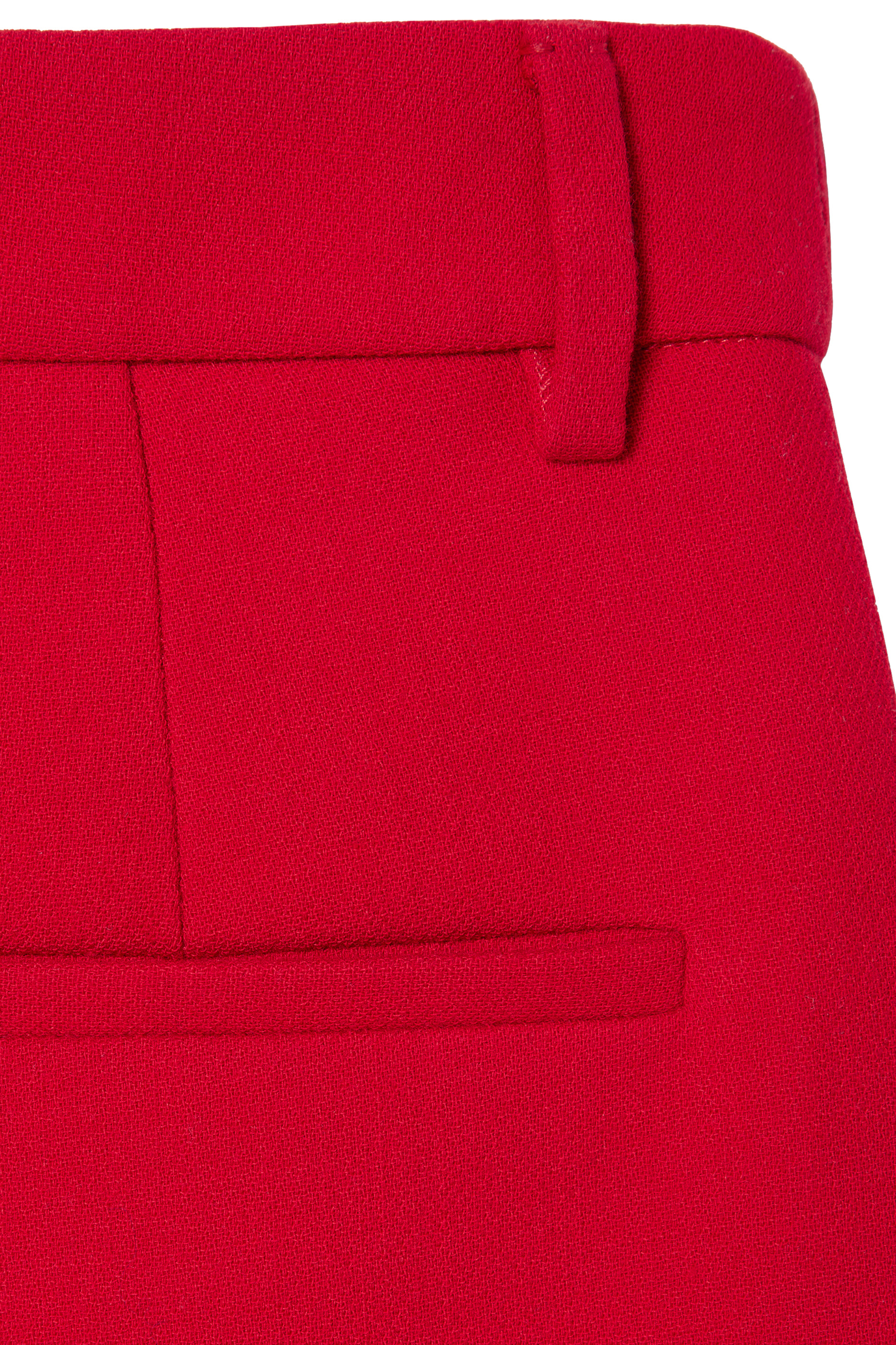 Double G Button Cr&ecirc;pe Wool Pants