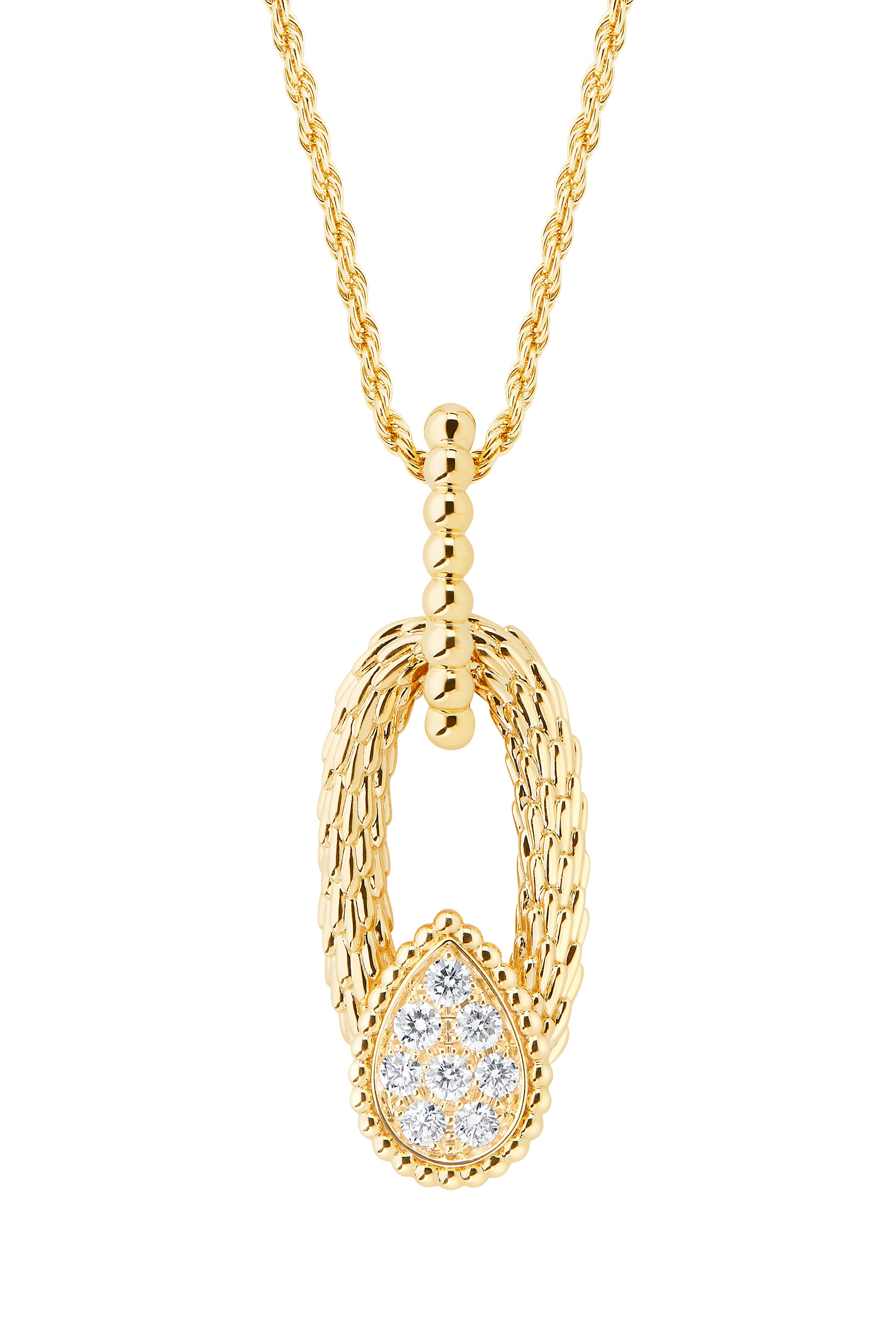 Serpent Boh&egrave;me Vintage Pendant, 18K Yellow Gold & Diamonds