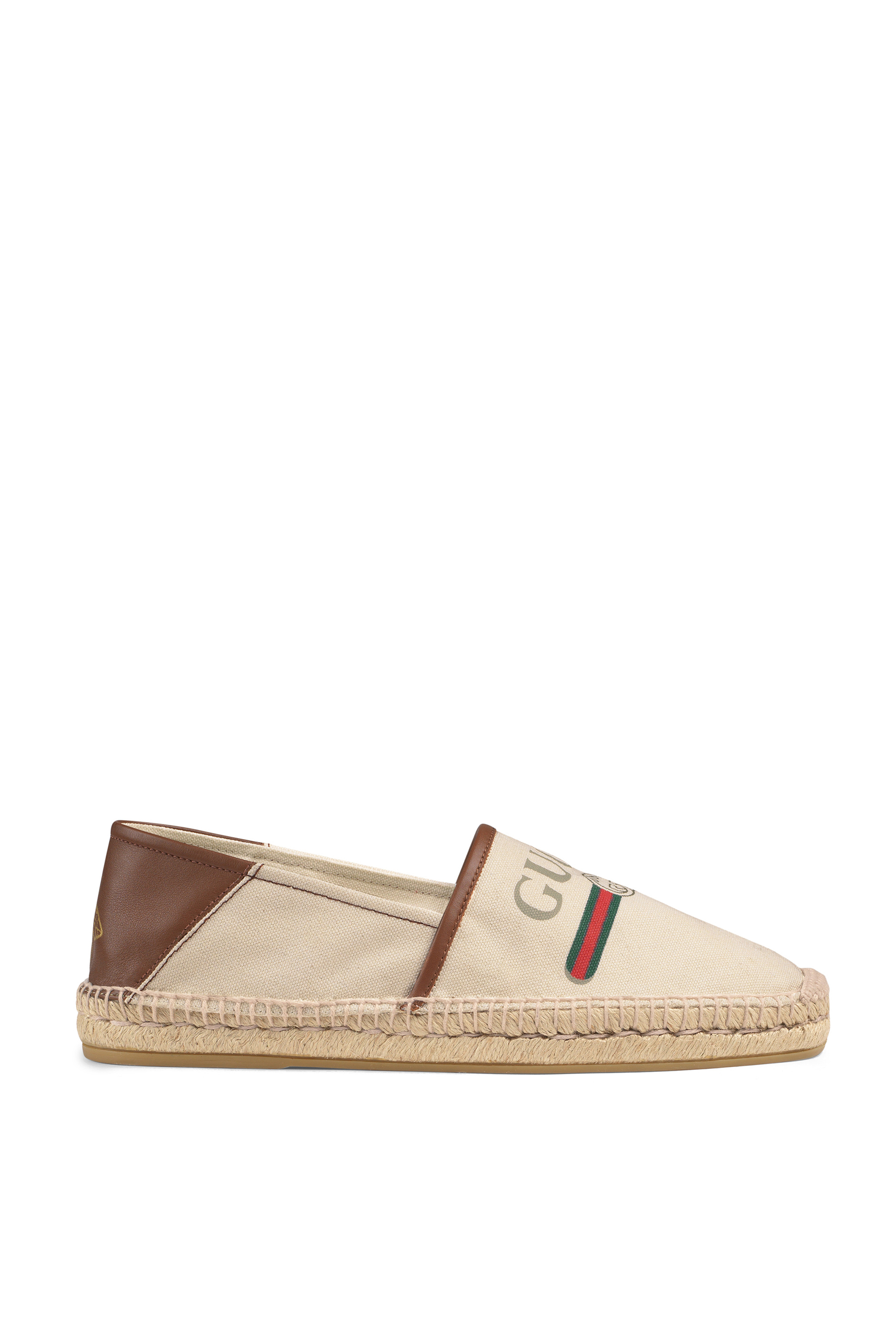 Gucci Logo Canvas Espadrilles