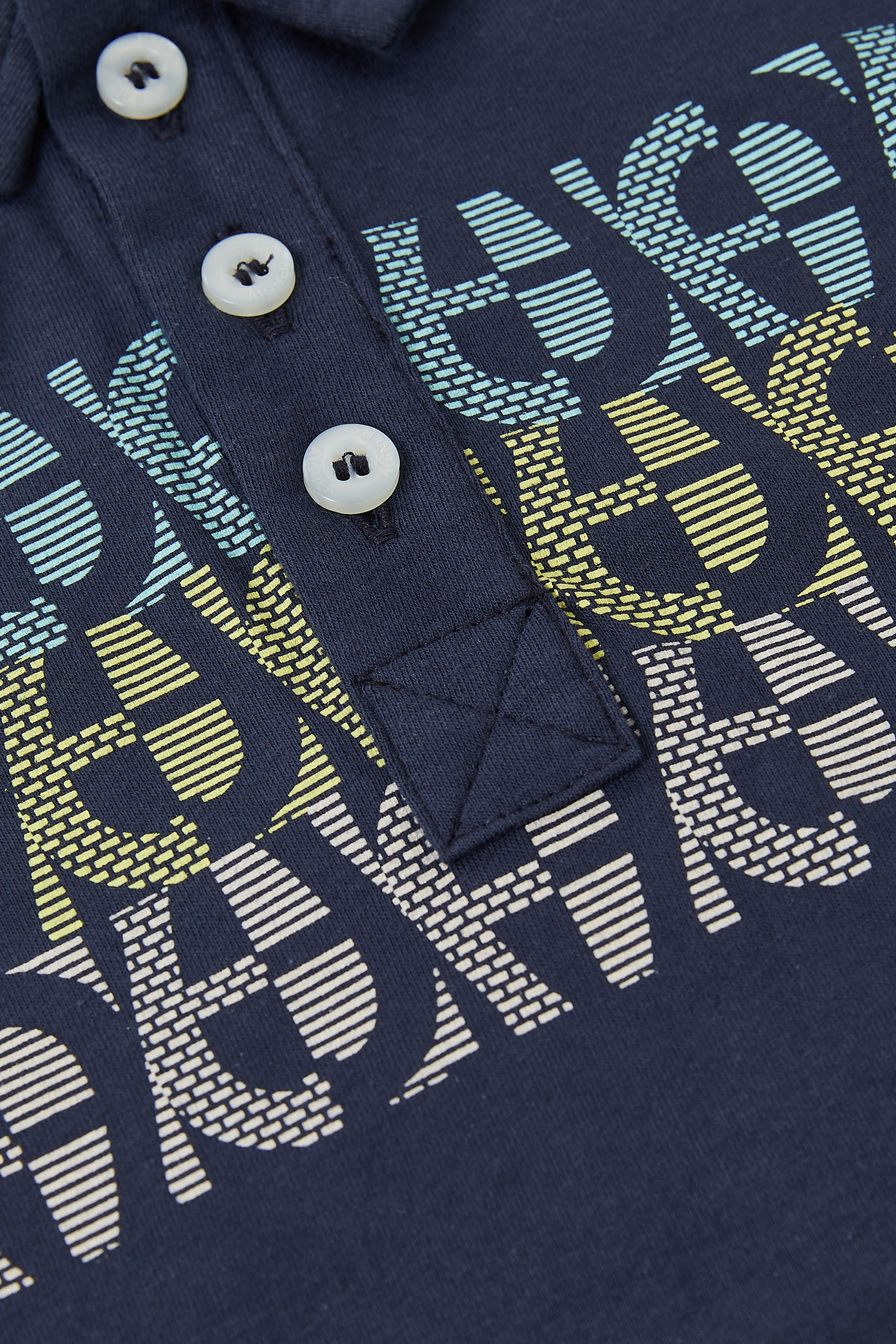 Kids Logo Print Cotton Polo Shirt