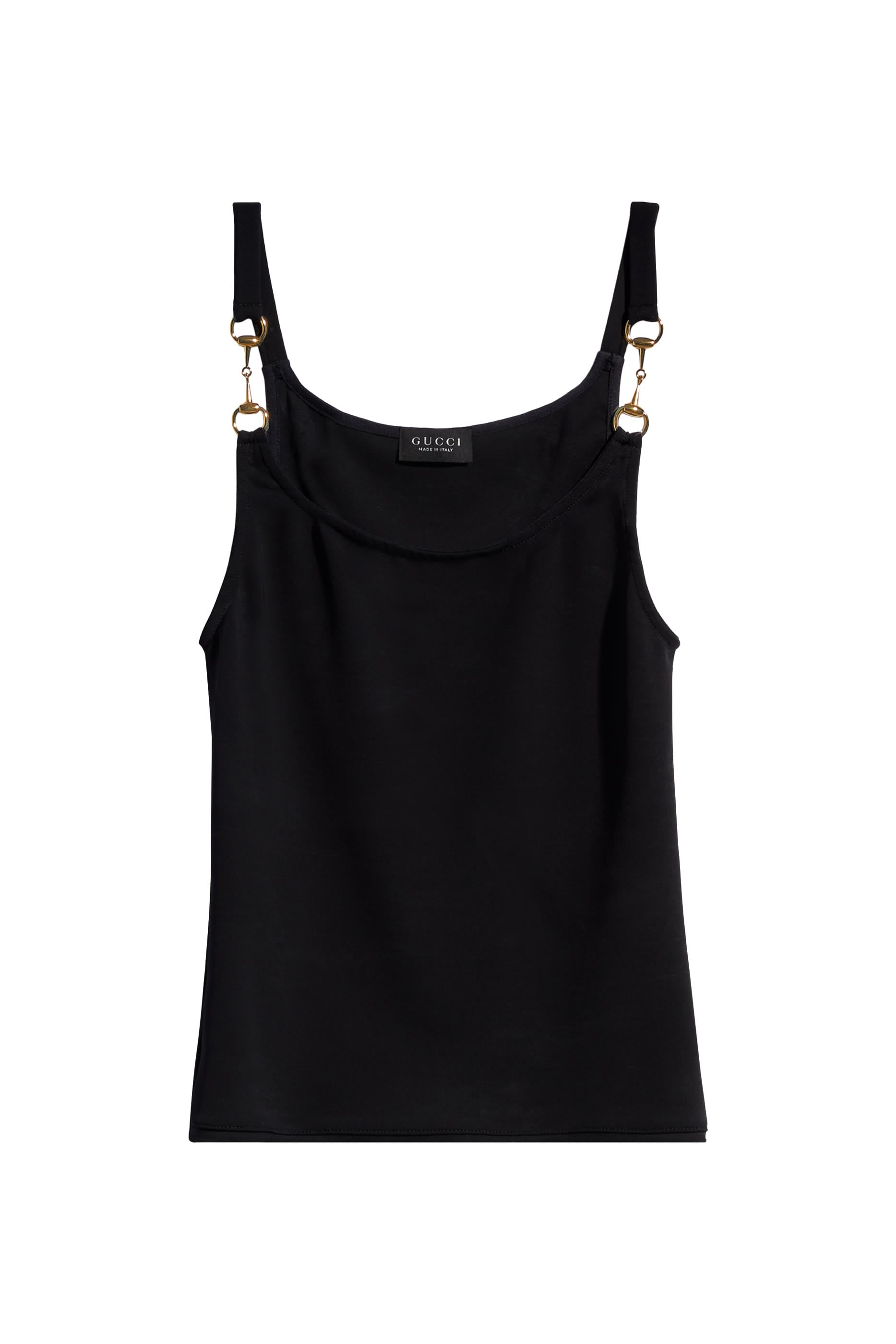 Horsebit Detail Spaghetti-Strap Top