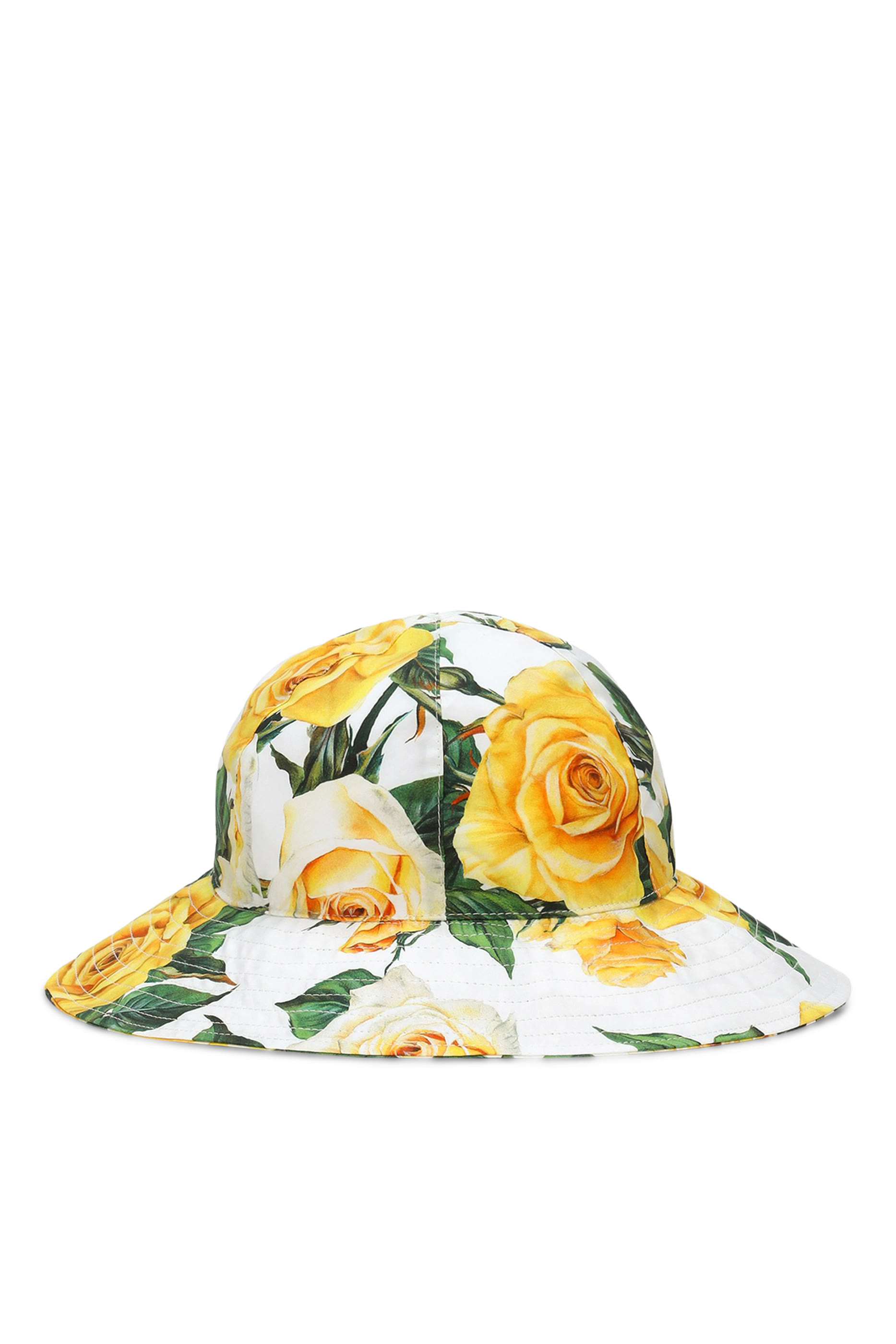 Kids Rose Print Poplin Hat
