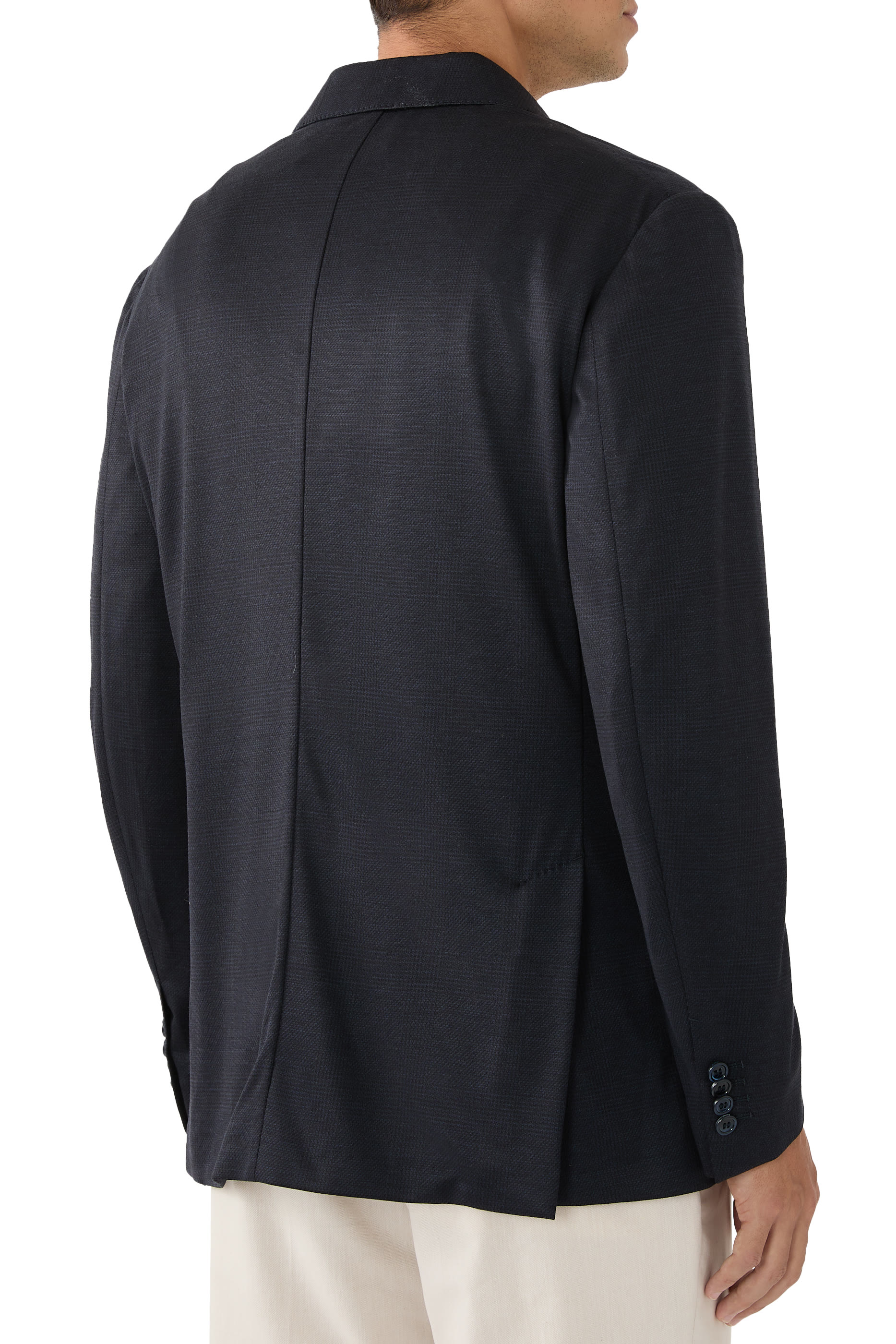 Silk and Wool Jersey Blazer