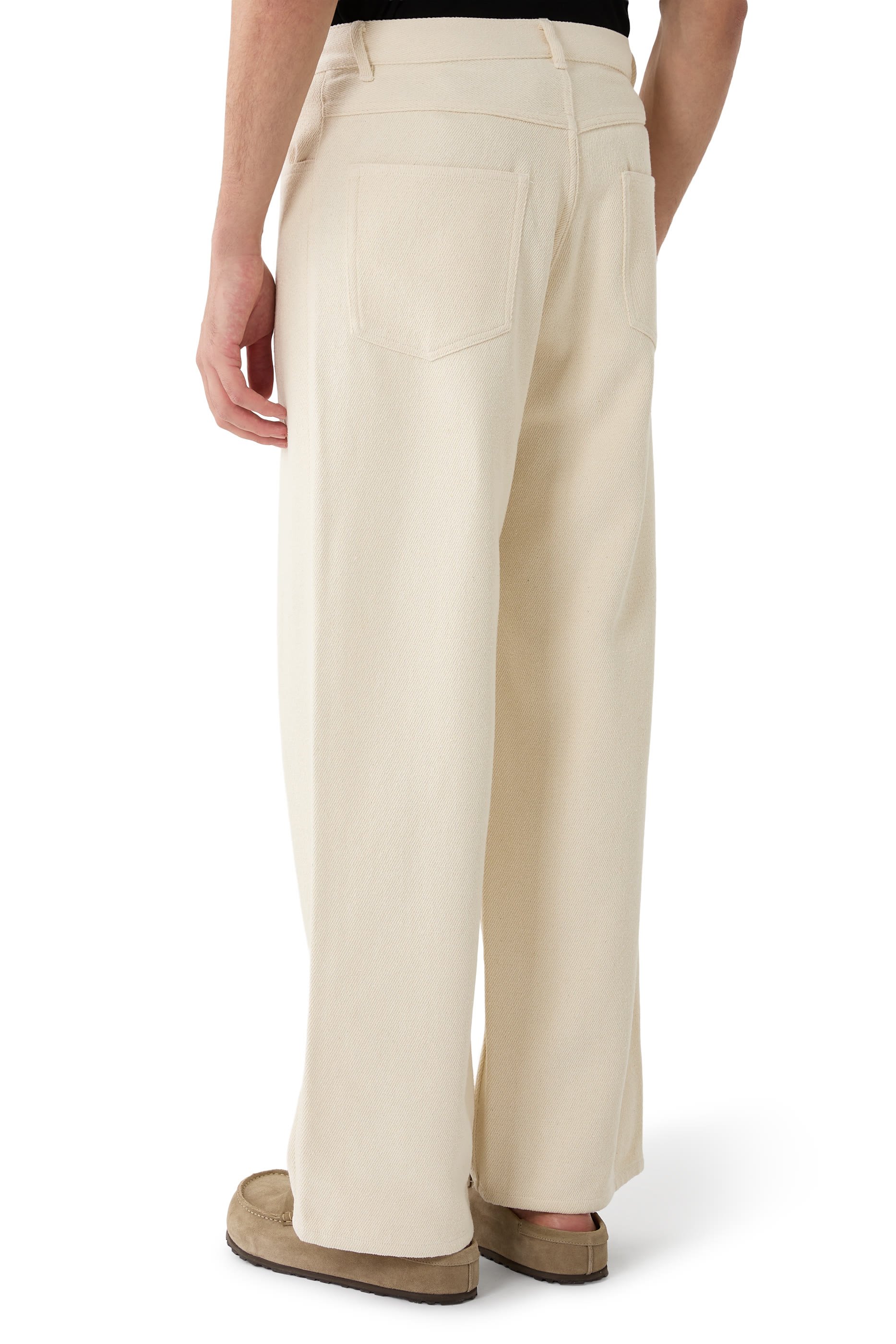 Silk Nep Denim 5P Wide Pants