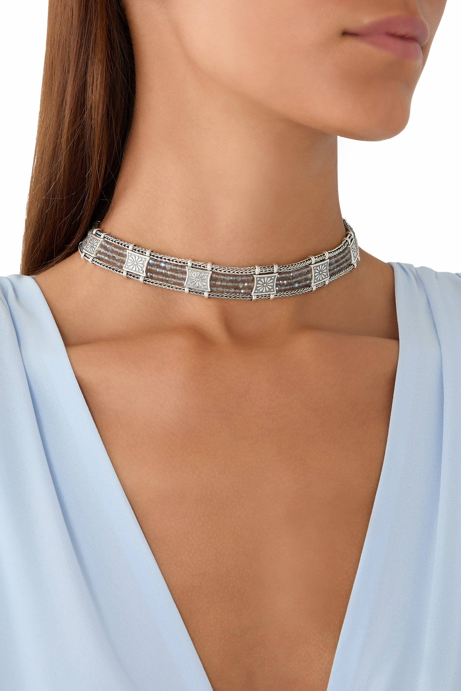 Three-Strand Calligraphy Choker