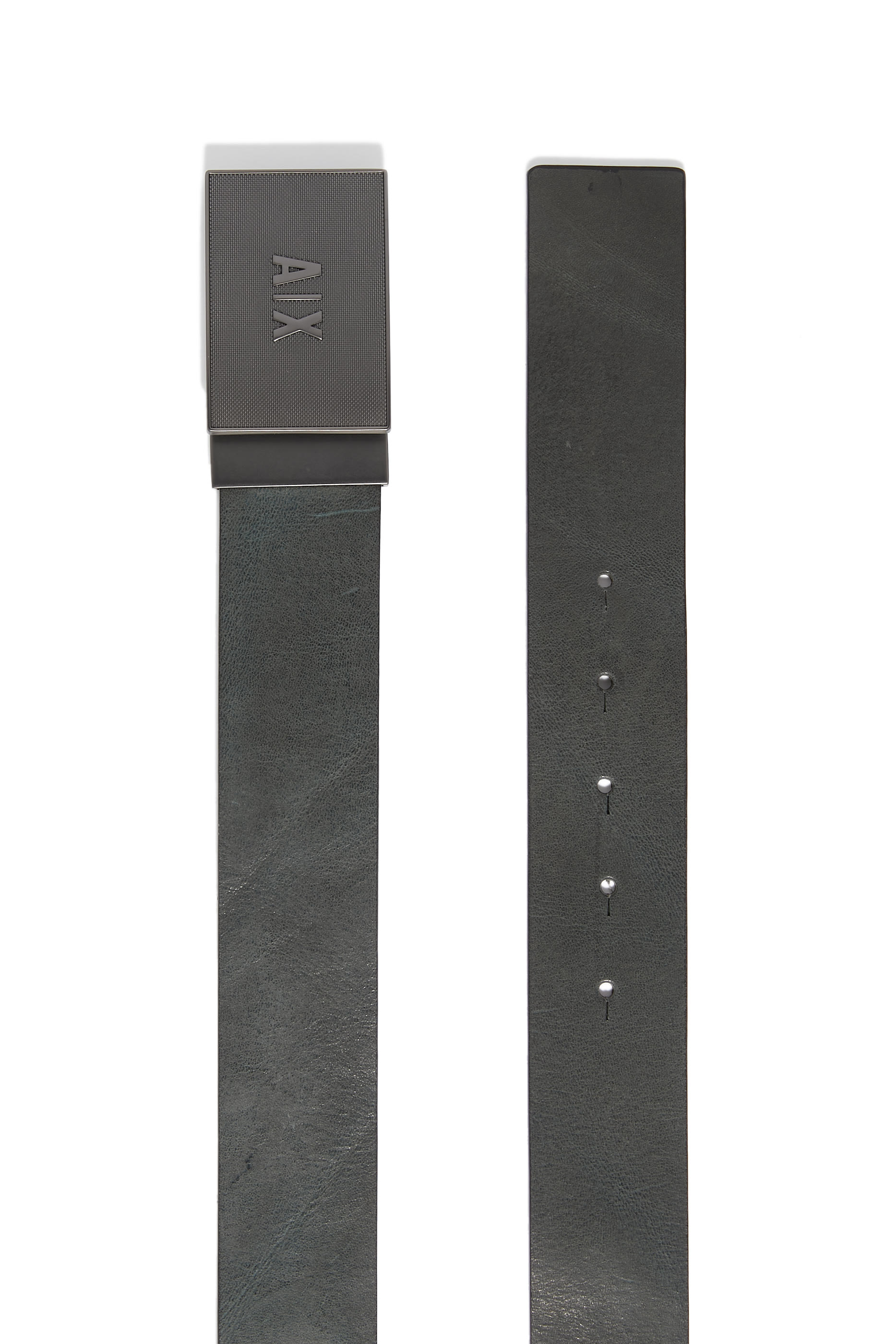 AX Logo Genuine Leather Belt