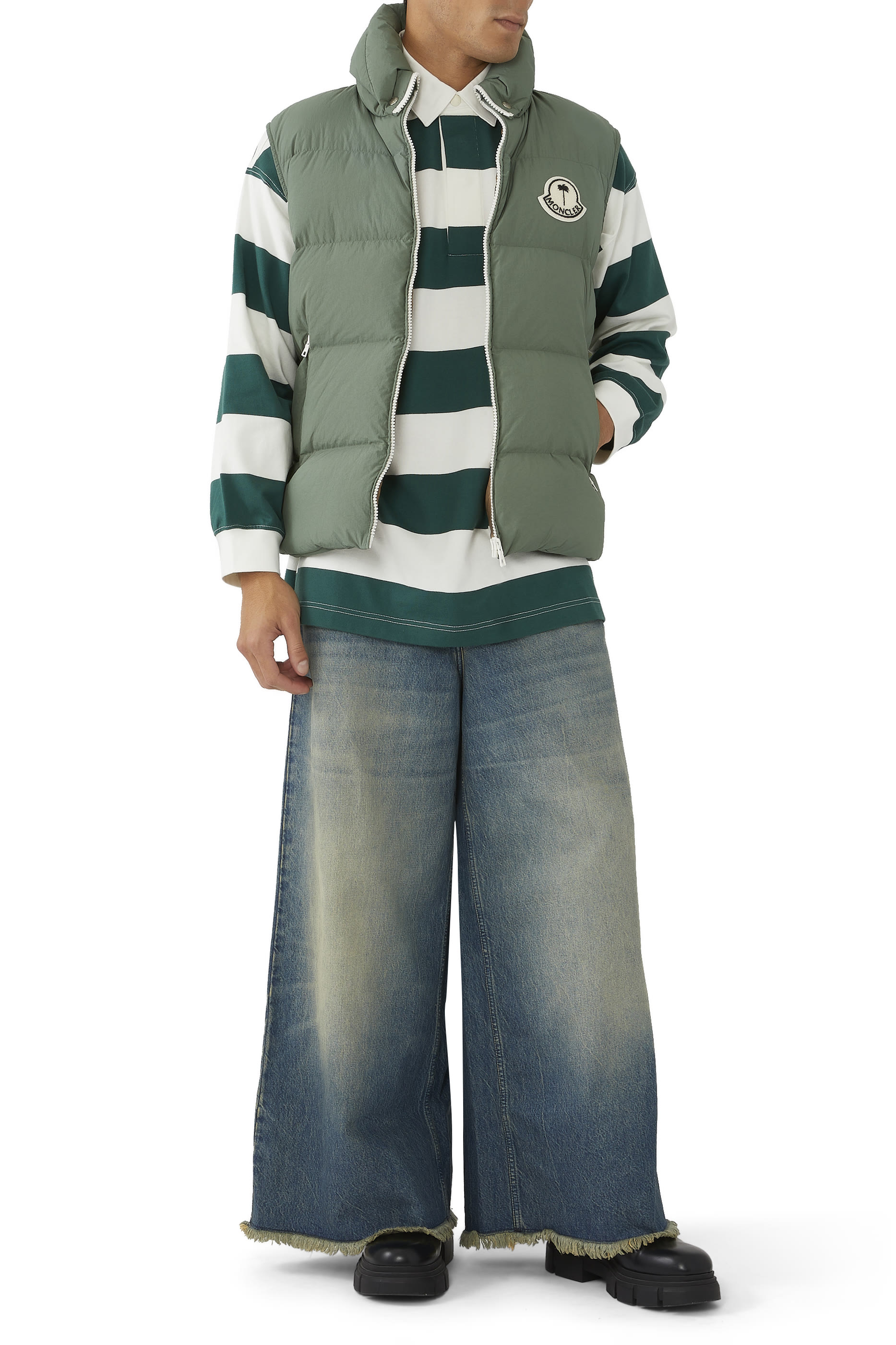 Palm Angels x Moncler Long Sleeve Polo