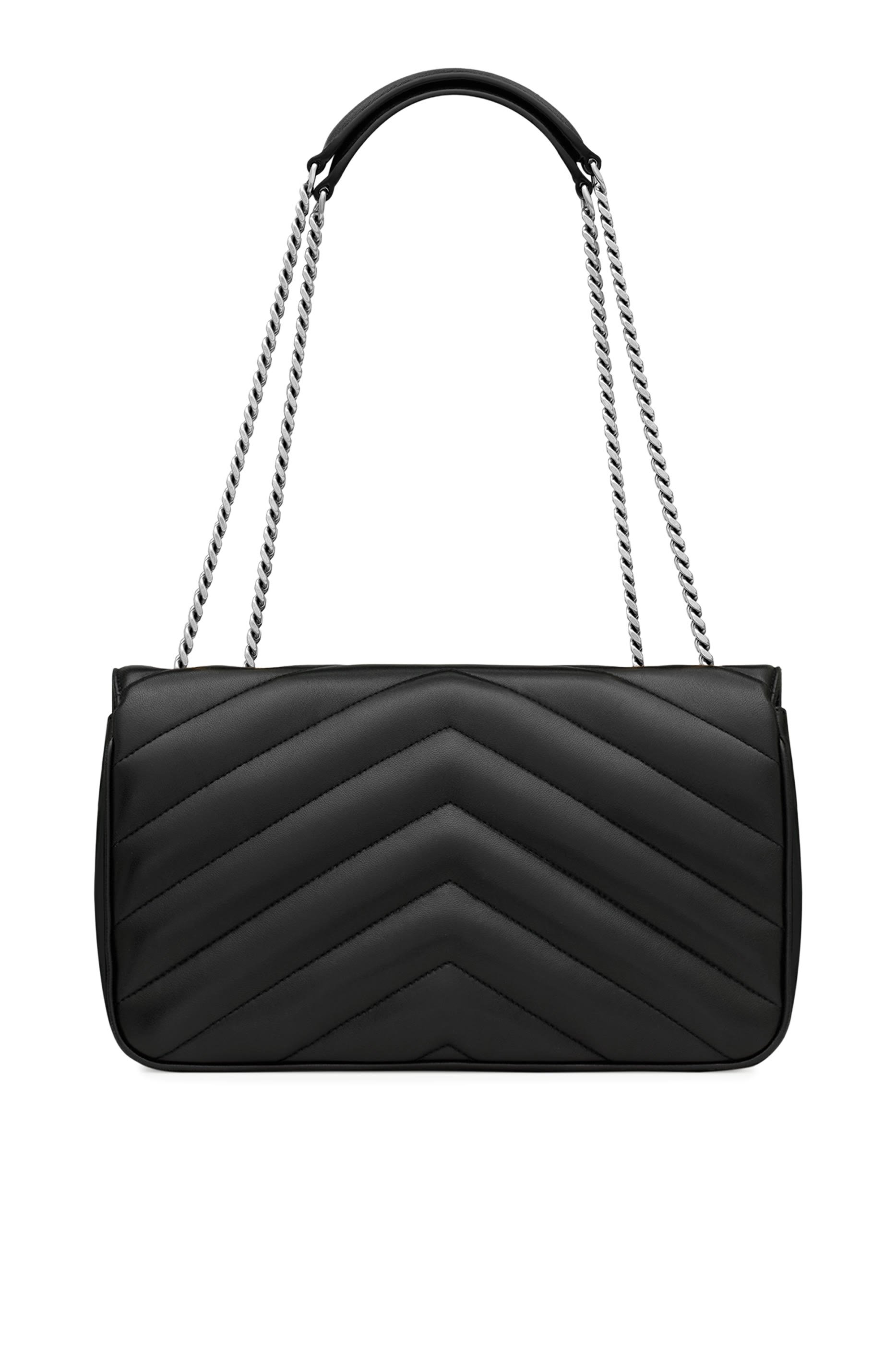  Loulou Medium Chain Bag In Matelass&eacute; Lambskin