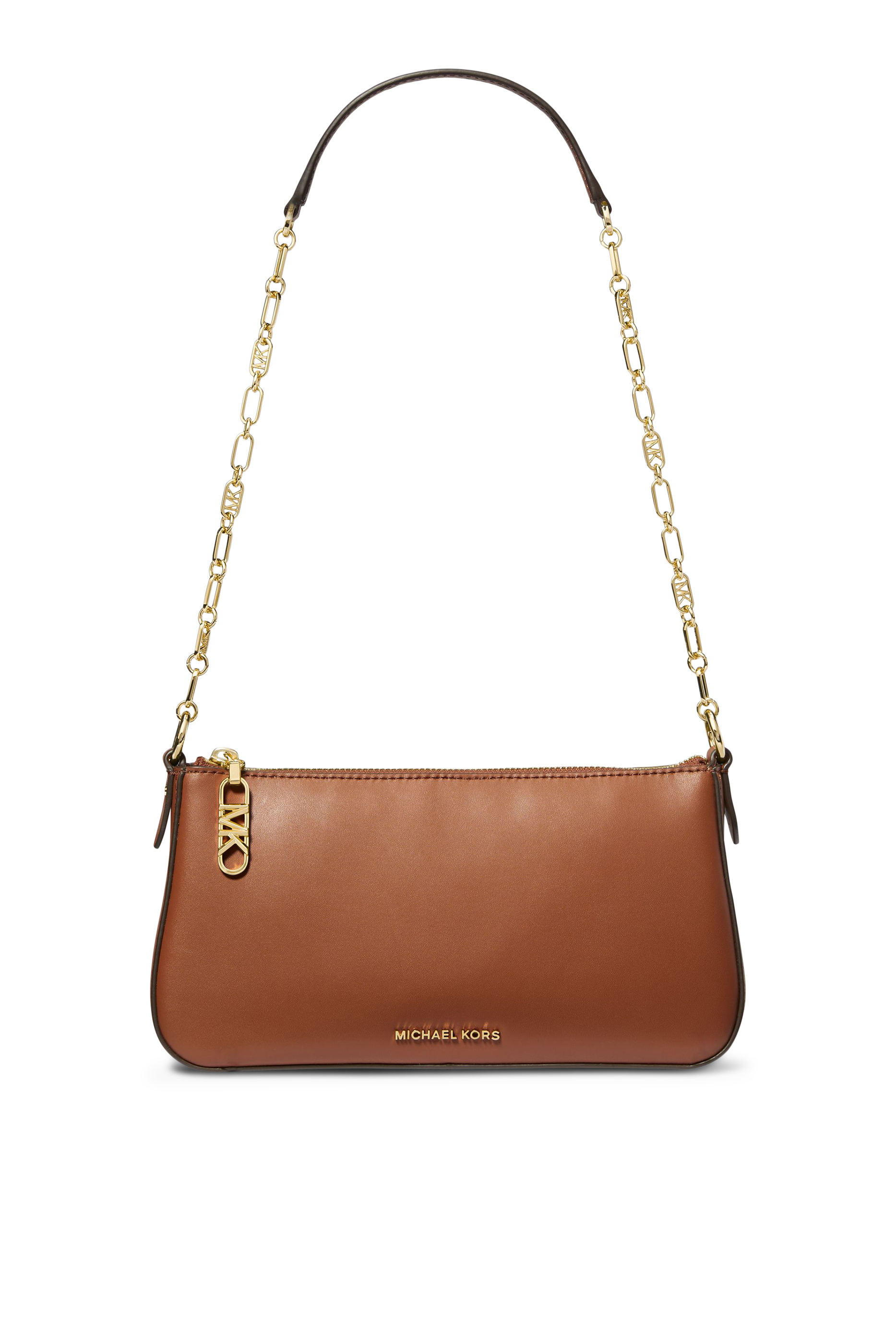 Empire Medium Leather Chain-Link Pochette