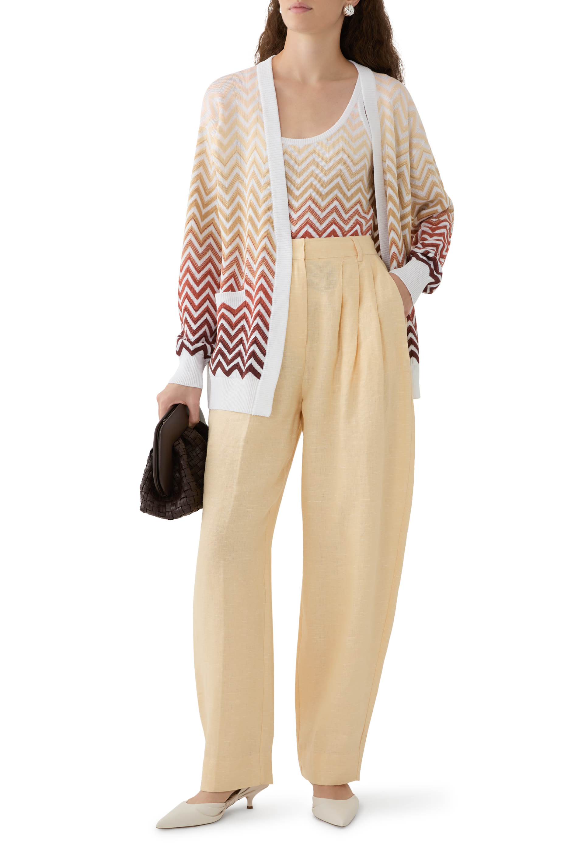 Degrad&eacute; Chevron Cardigan