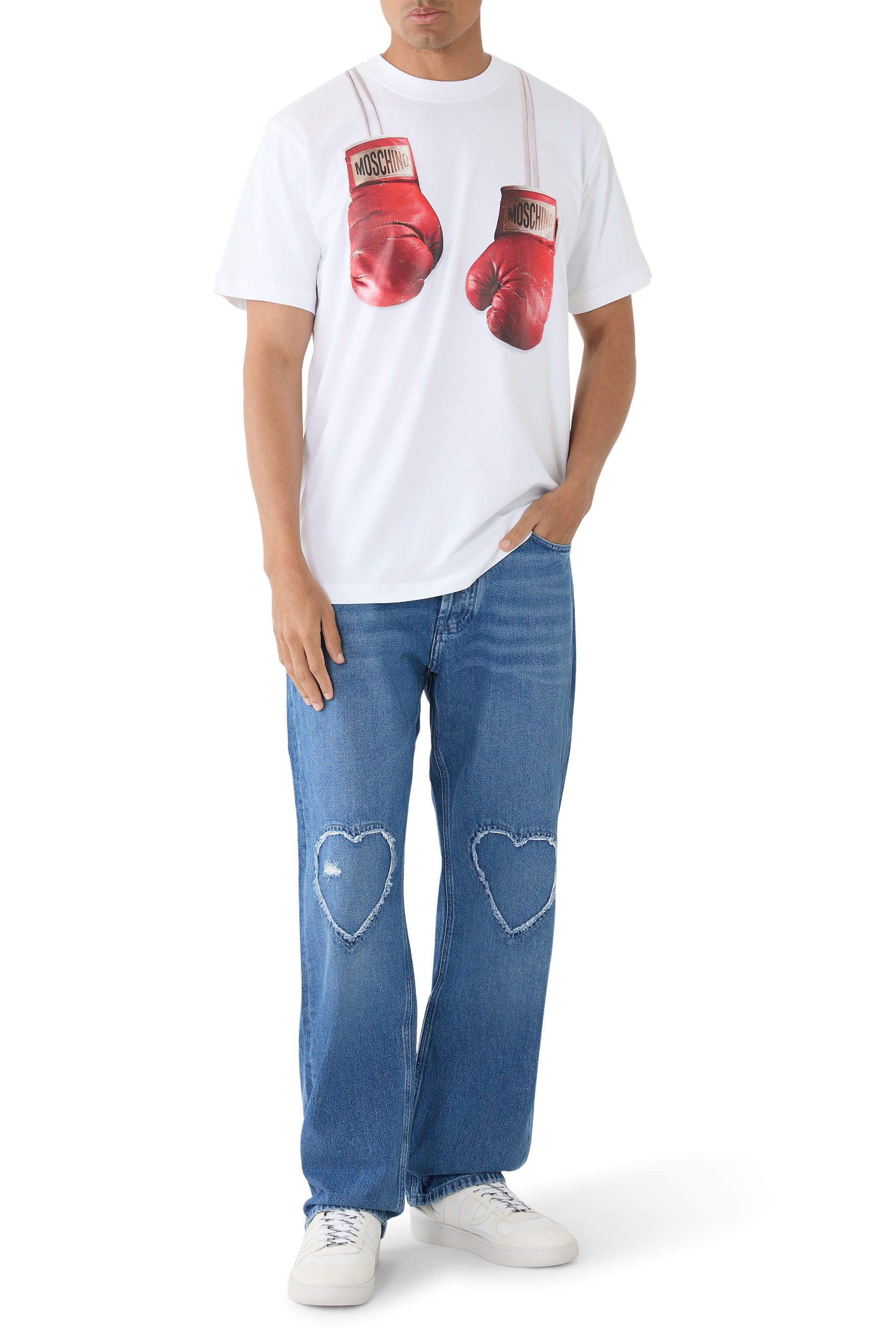 Hearts Denim Straight Jeans