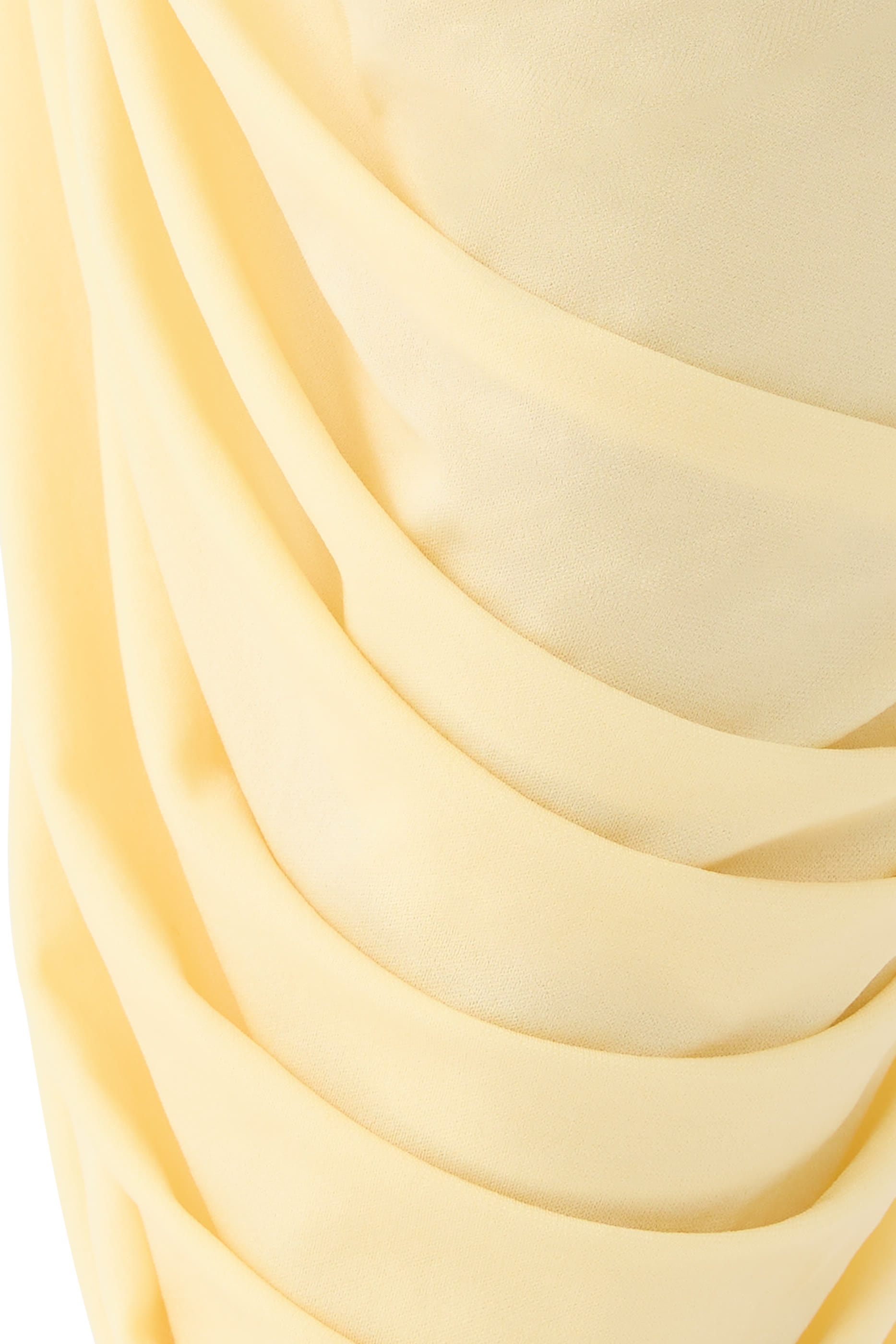 One-Shoulder Draped Midi Dress