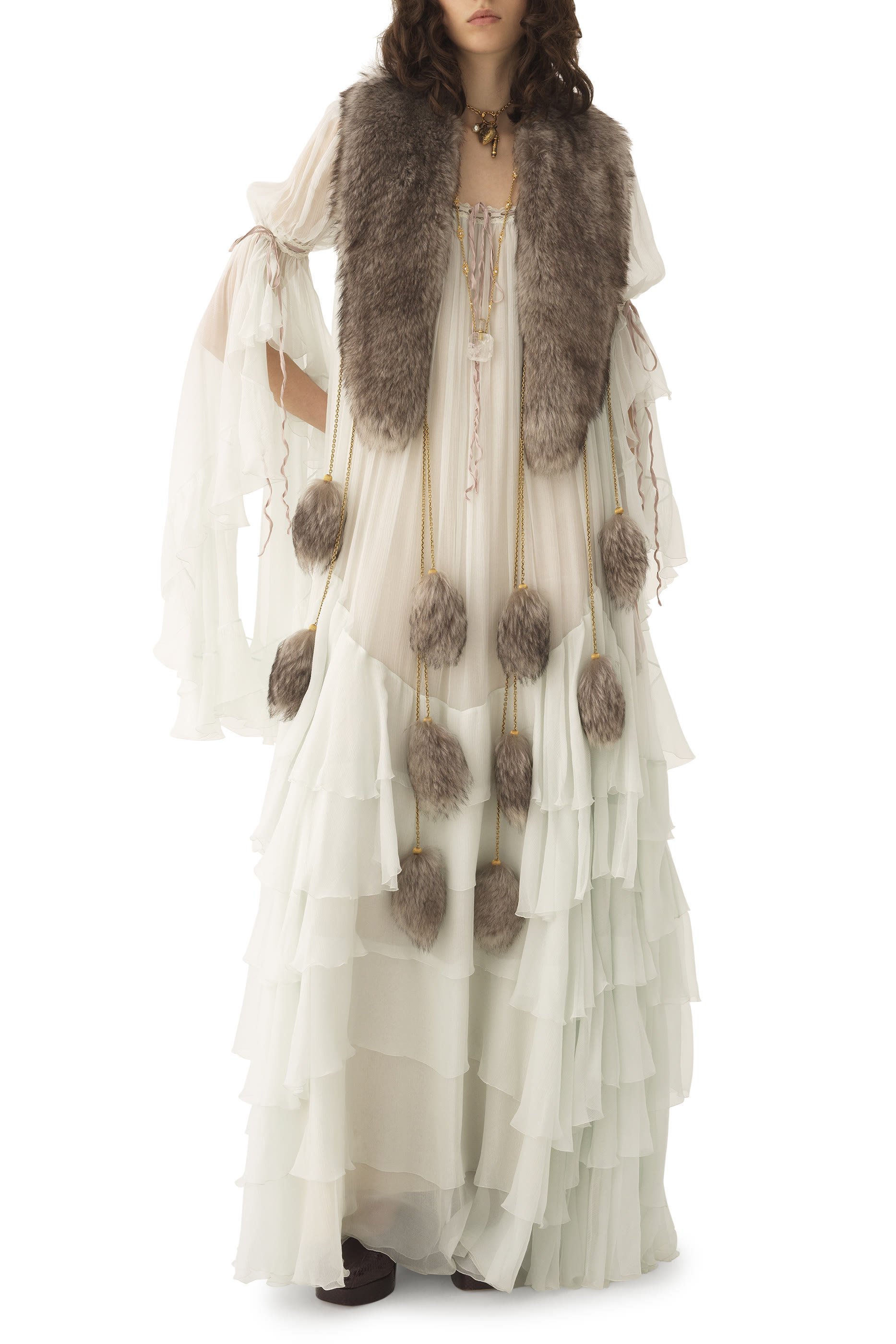 The Treasure Tails Shearling Scarf