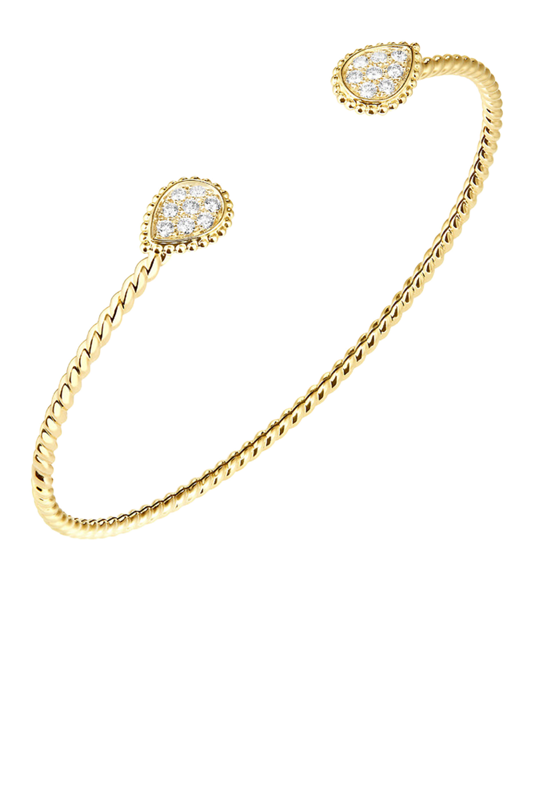 Serpent Boheme Bracelet, 18K Yellow Gold & Diamonds