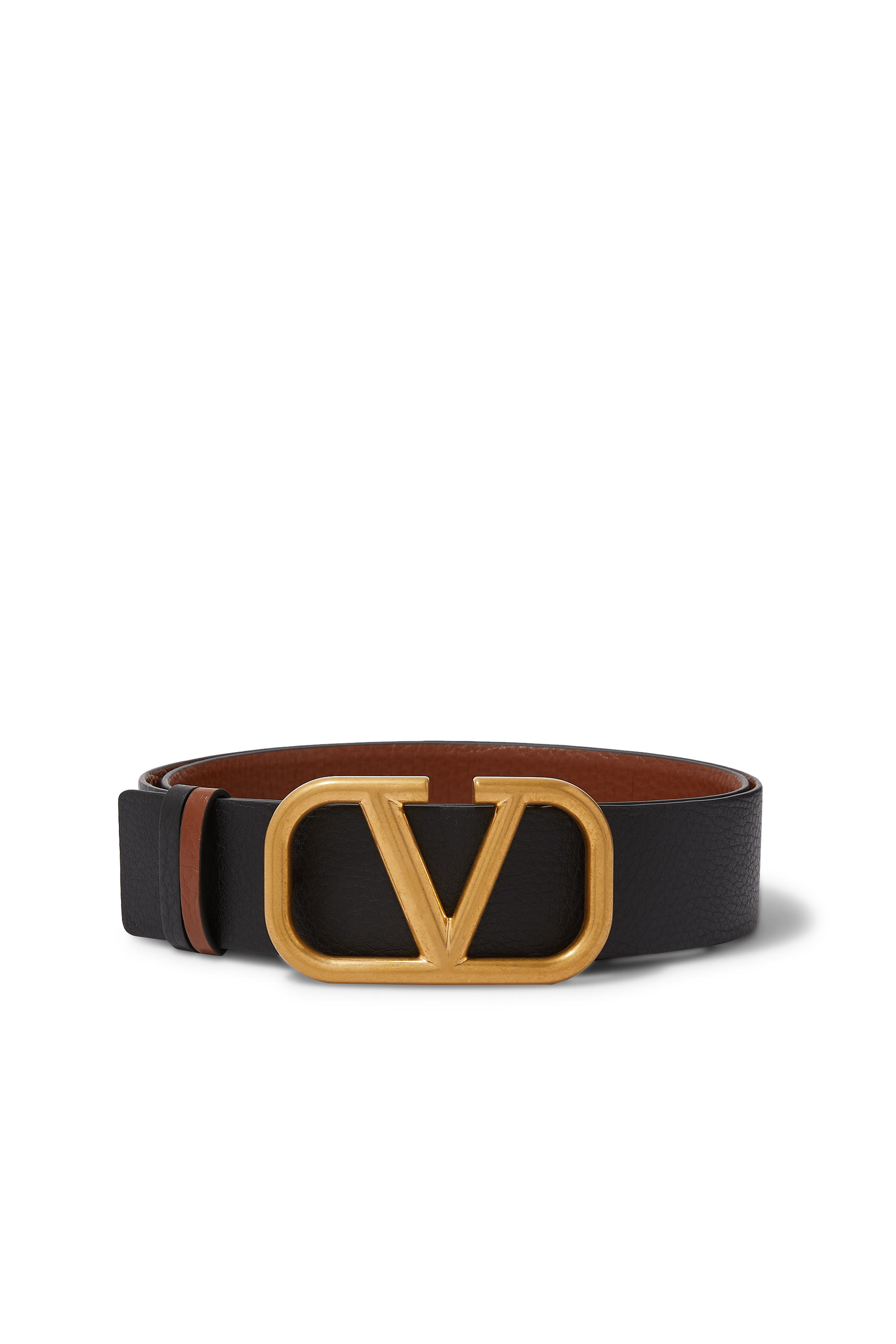  VLogo Signature Buckle Leather Belt