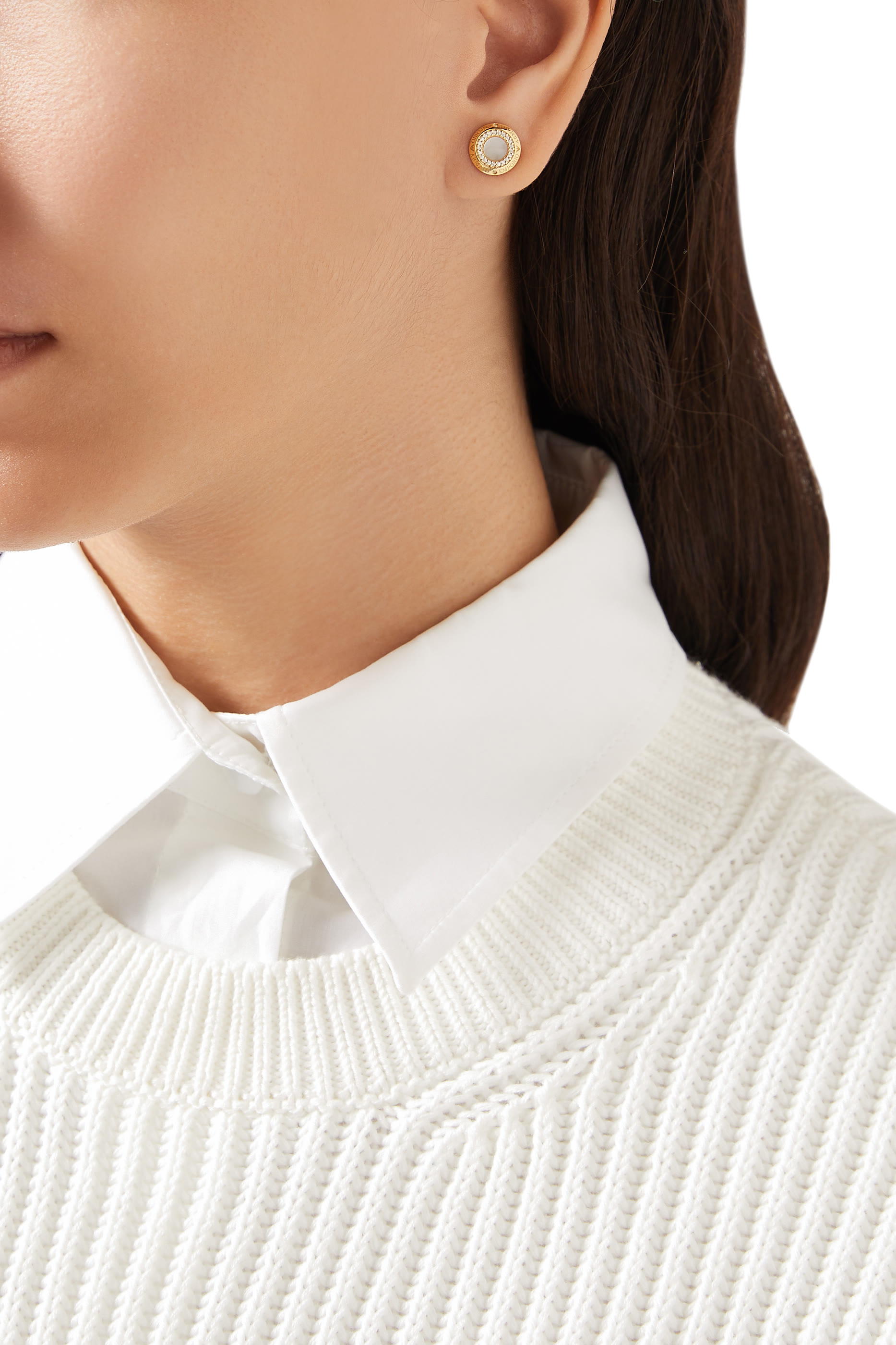 Stud Earrings, Mother of Pearl