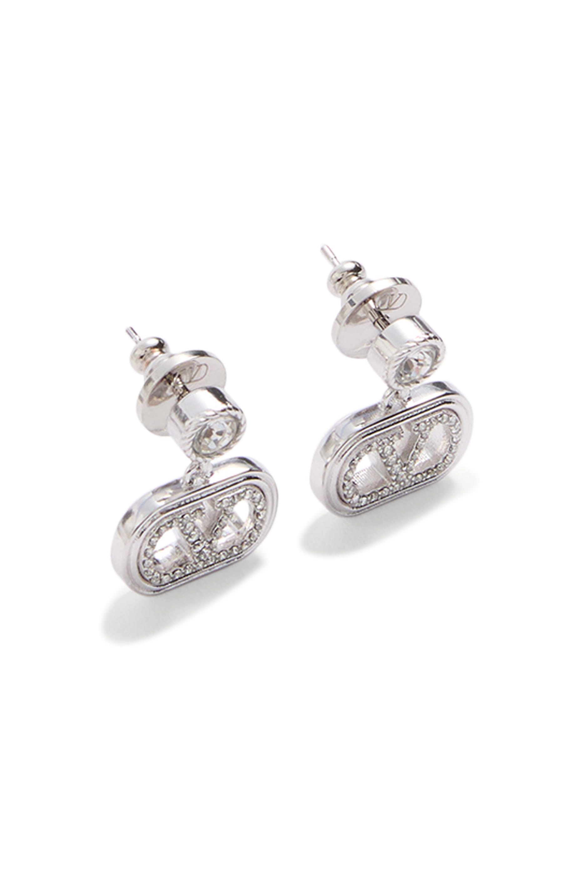 Ovalette Earrings, Metal & Swarovski® Crystals