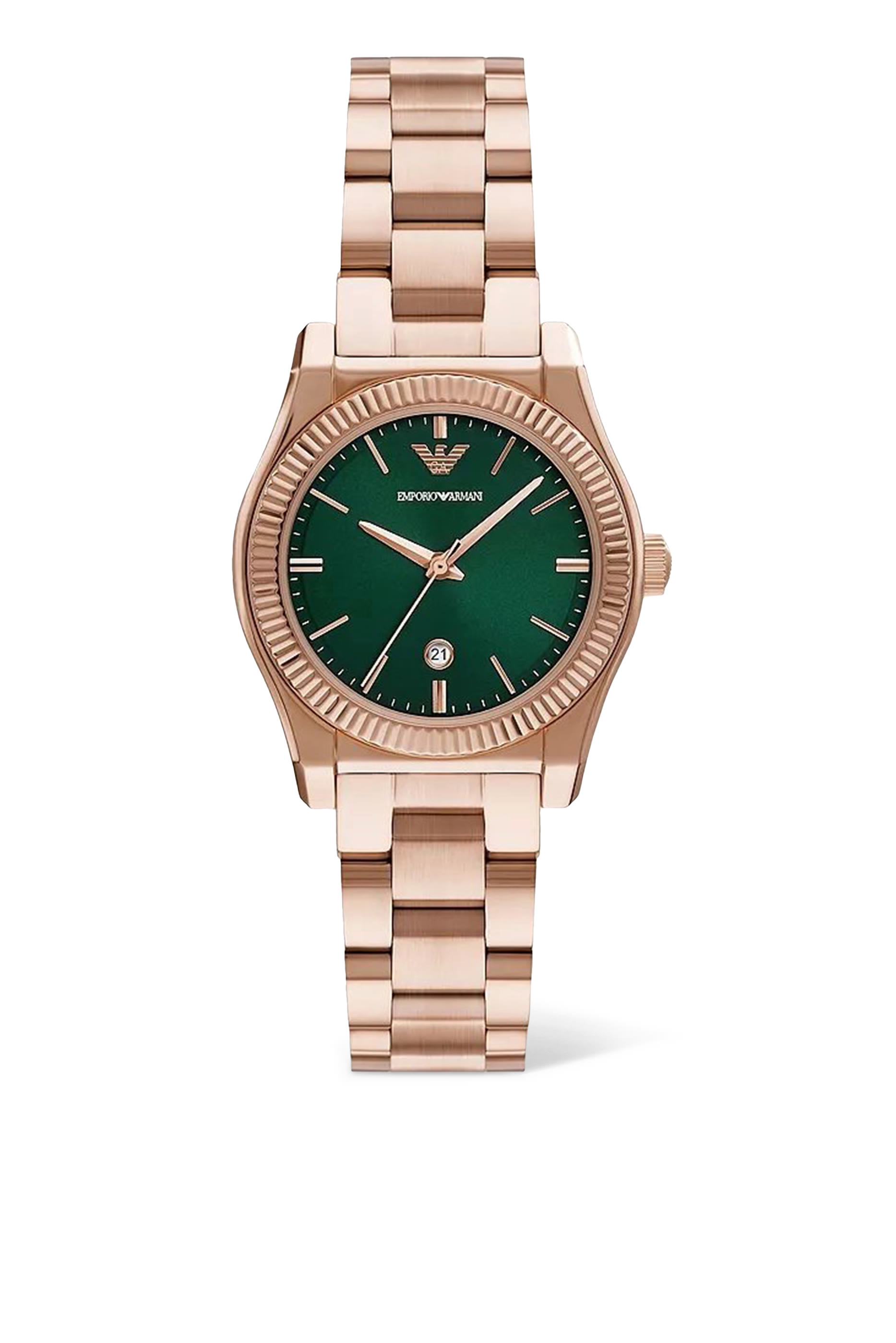 Three-Hand Stainless Steel Watch