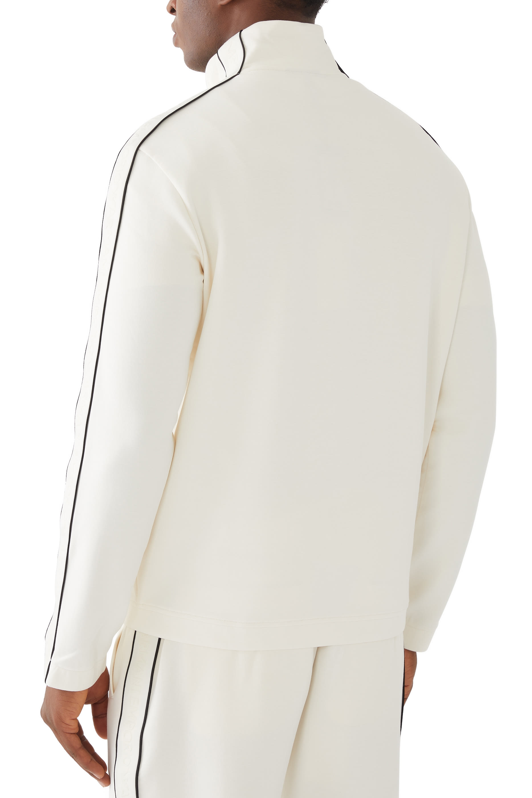 Logo Tape Double-Jersey Zip Sweatshirt