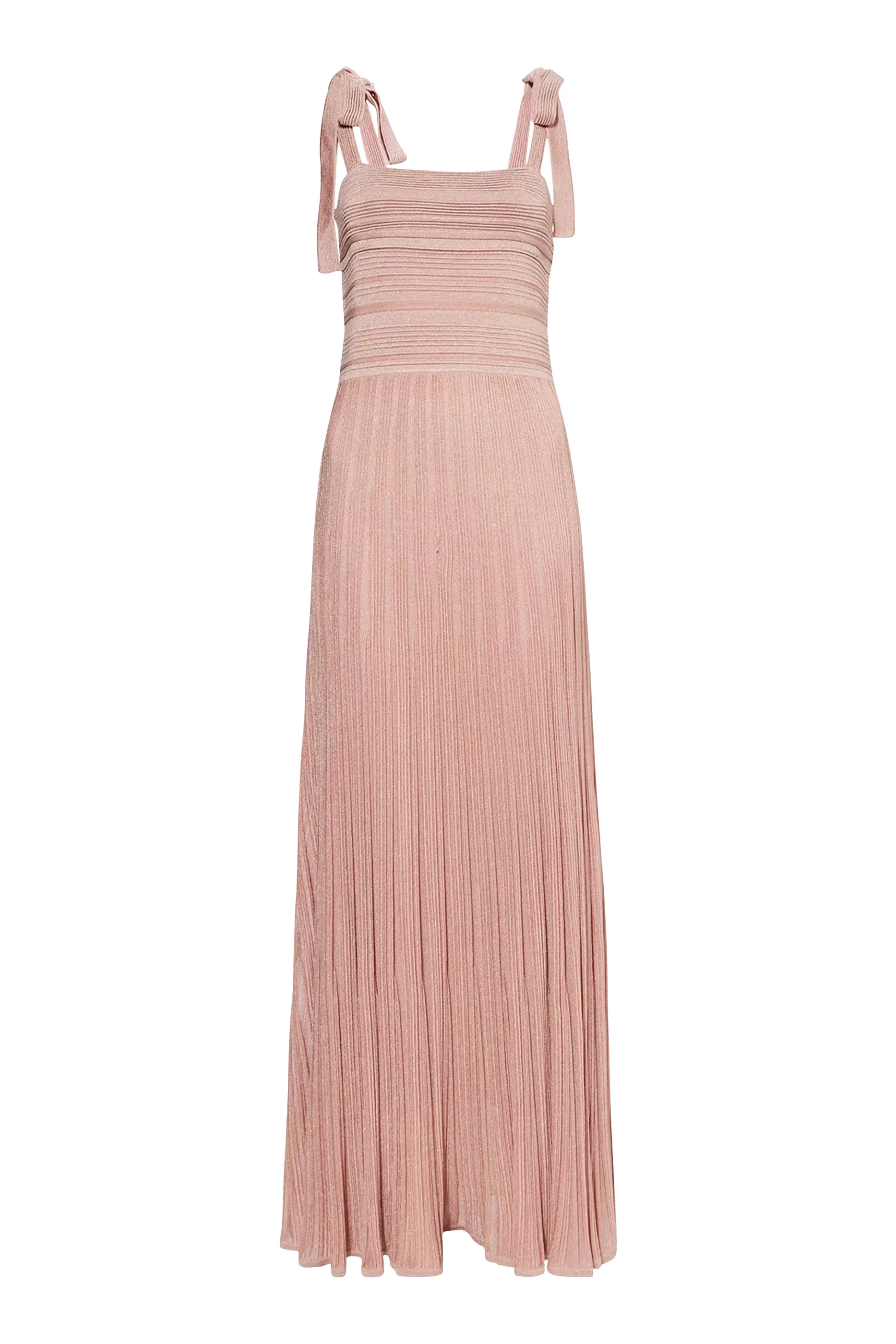 Lucky Metallic-Knit Maxi Dress