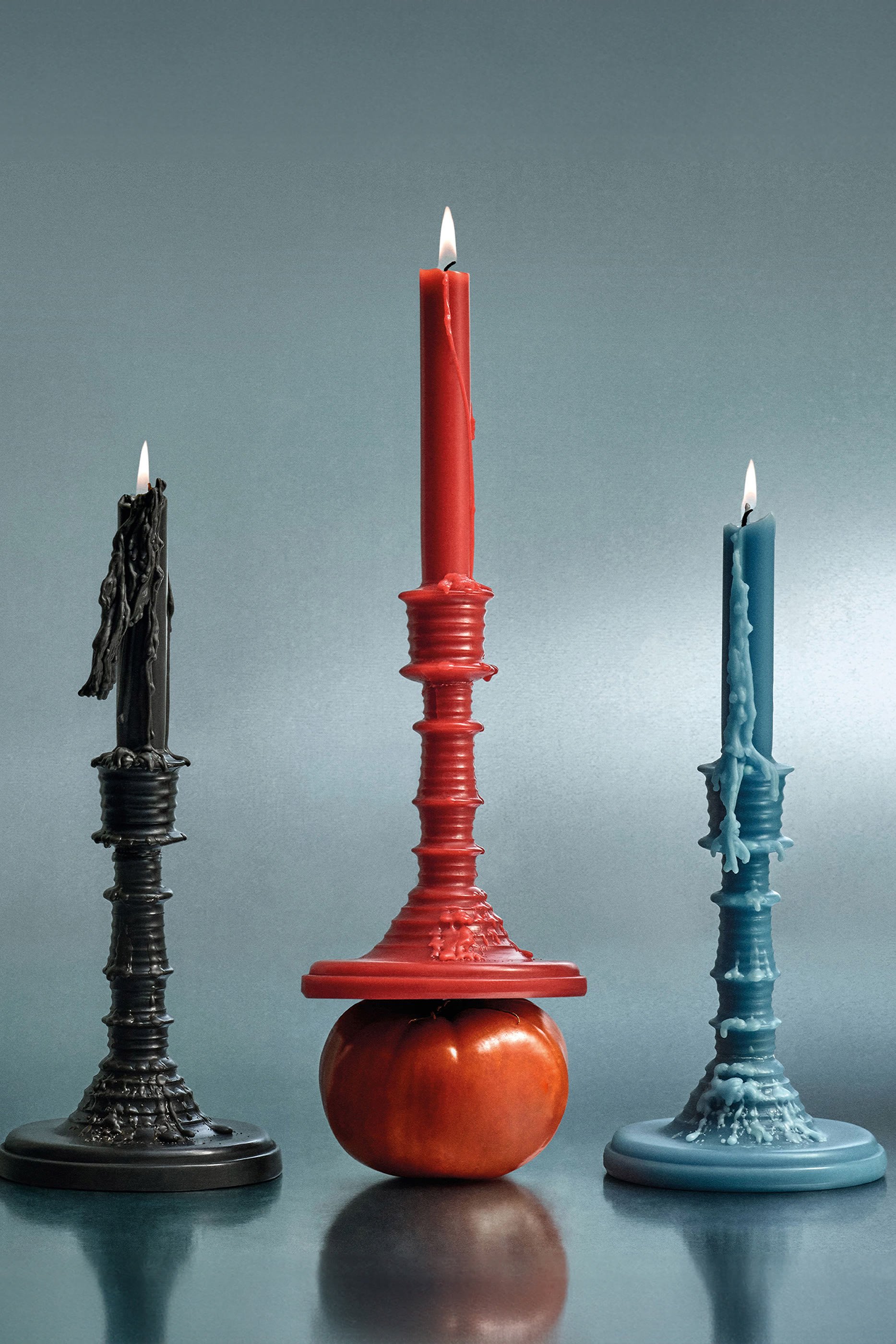 Cypress Balls Wax Candleholder