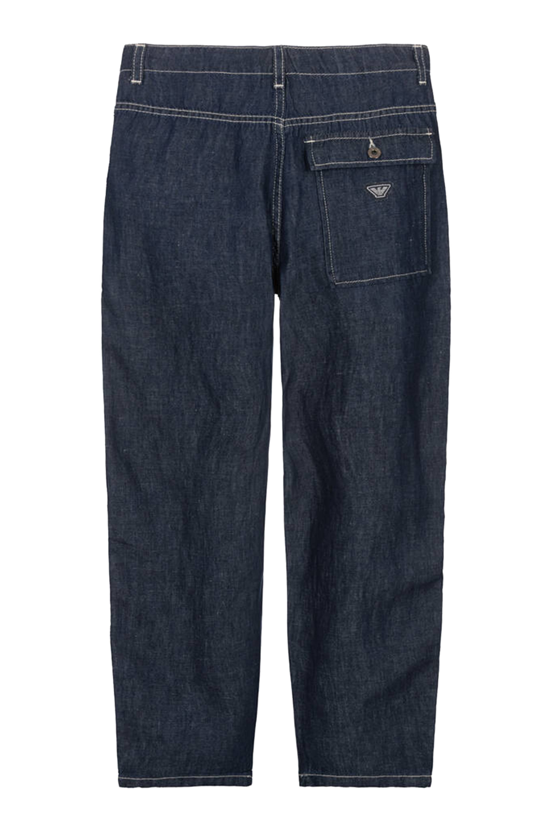 Kids Chambray Logo Tape Trousers