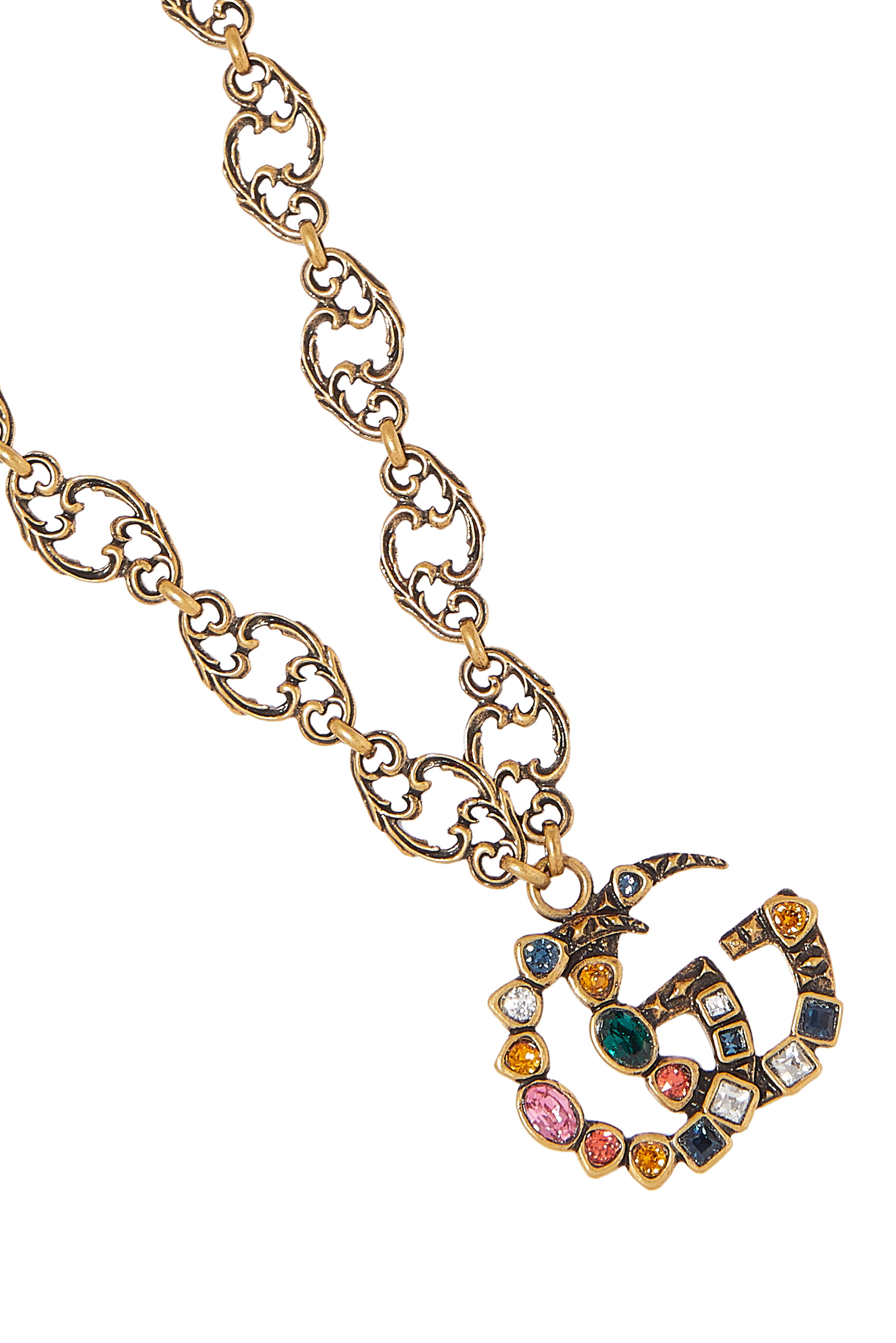 Double G Crystal Necklace