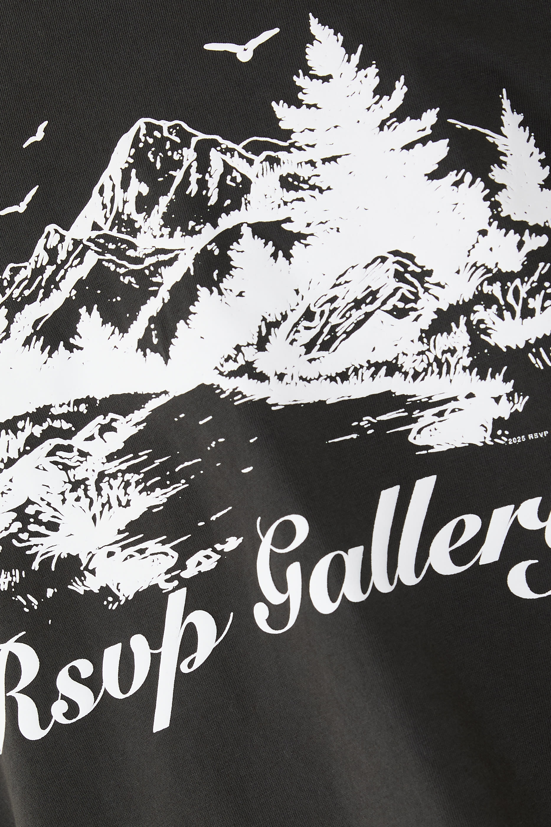 RSVP Gallery Mock Neck Trees T-Shirt