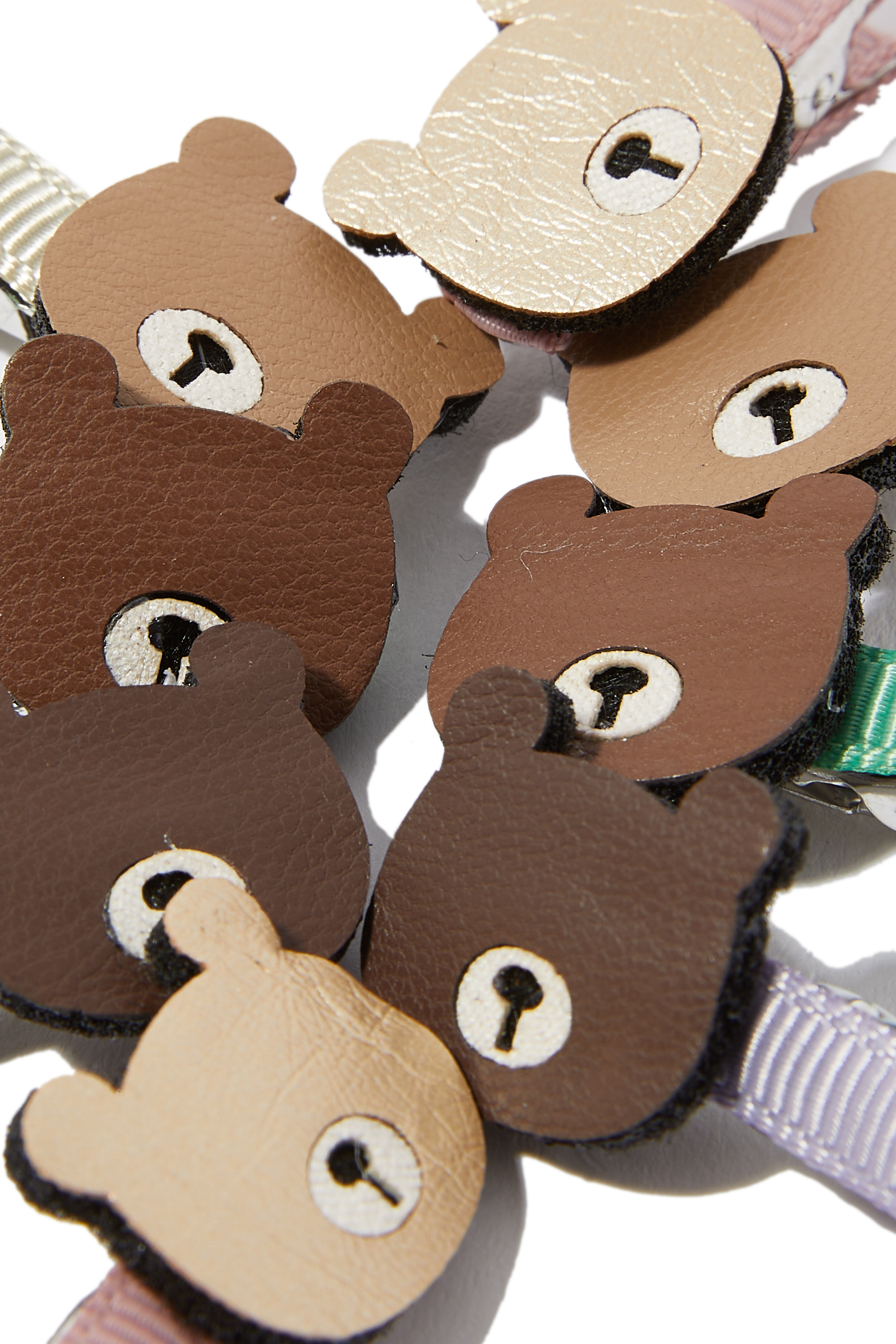 Kids Billi Bear Mini Clips, Set of Eight