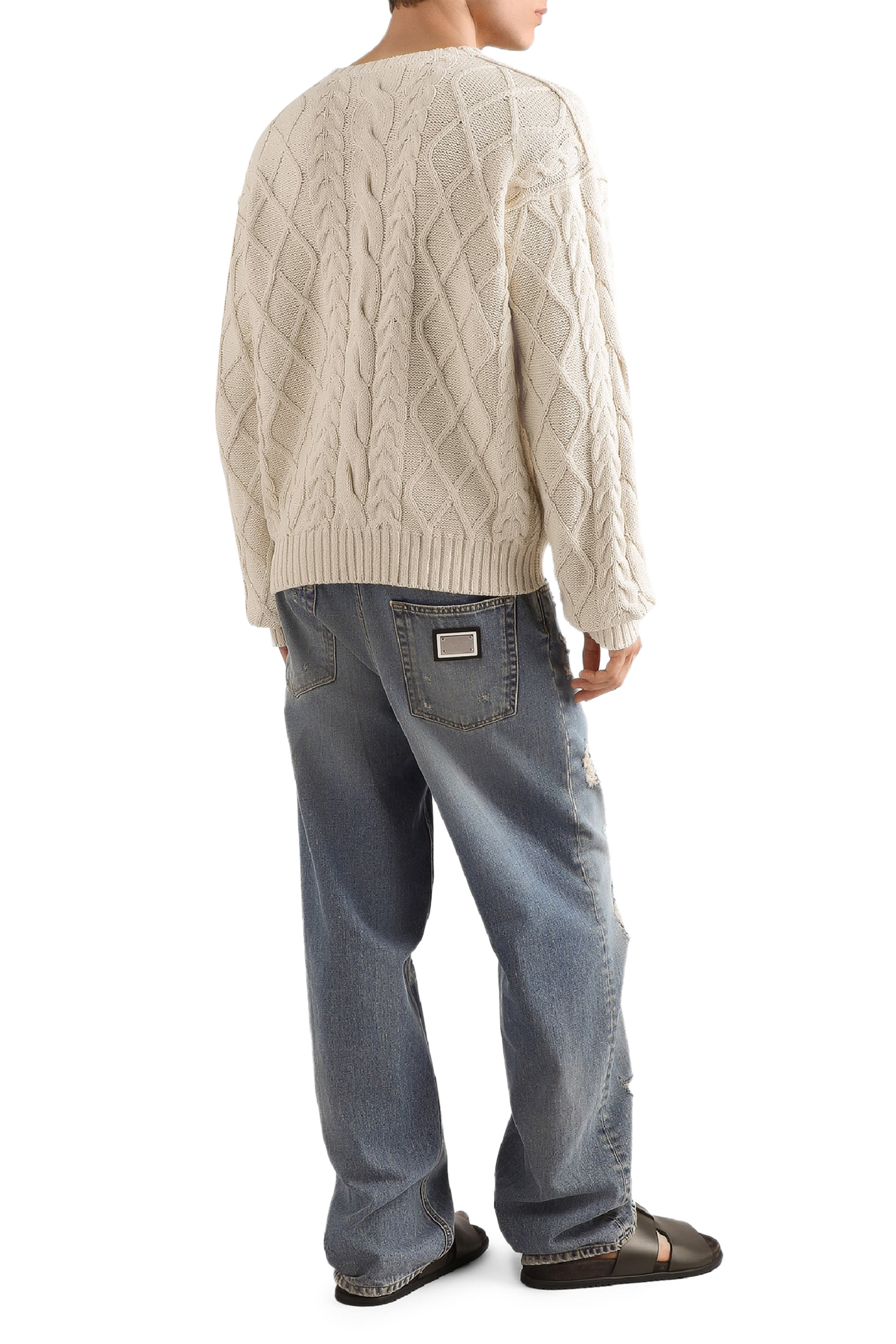 Logo Interwoven Pattern Pullover