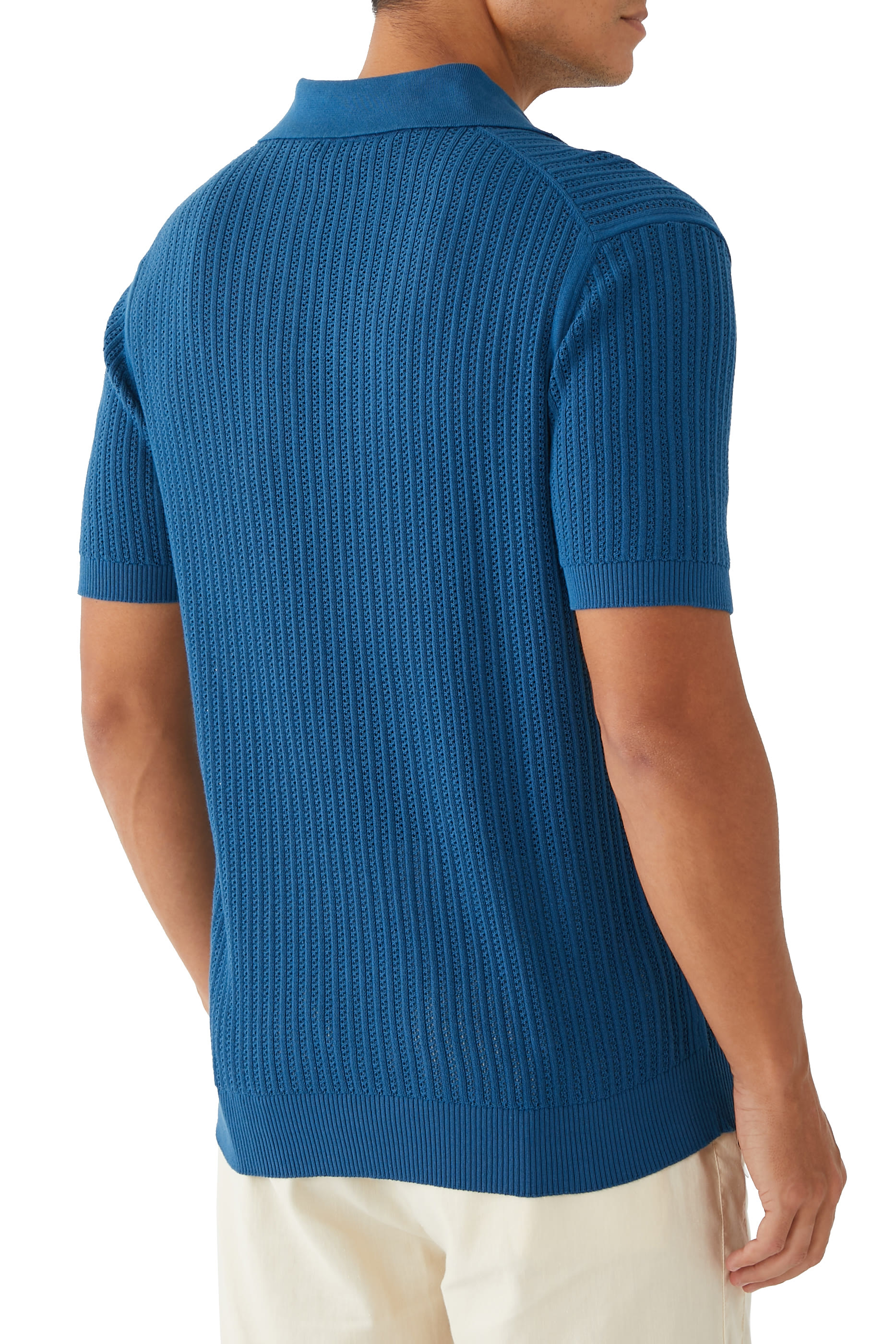 Rino Chain Stitch Knitted Polo